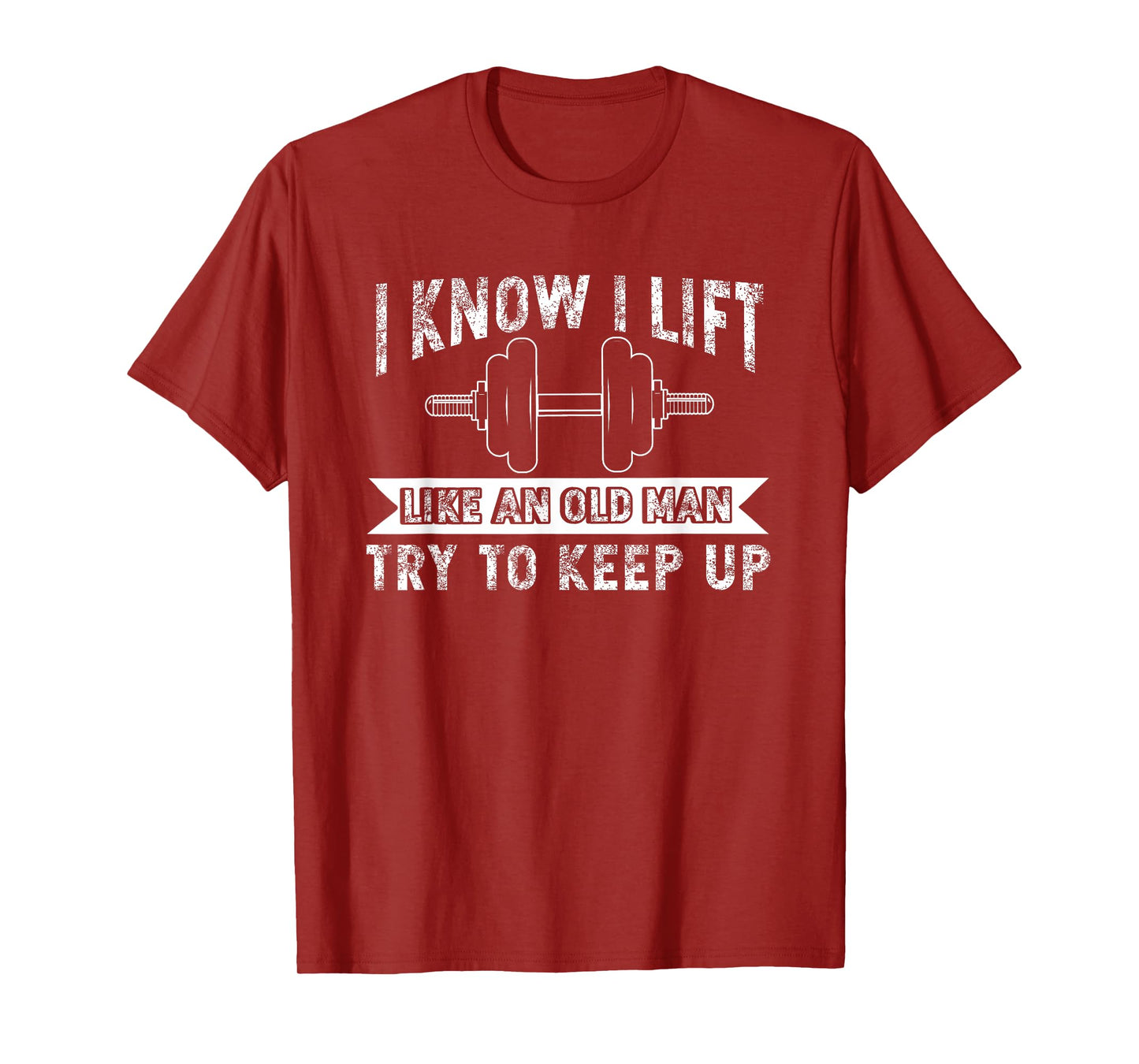 Weightlifting Like Old Man Bodybuilding Barbell Workout T-Shirt