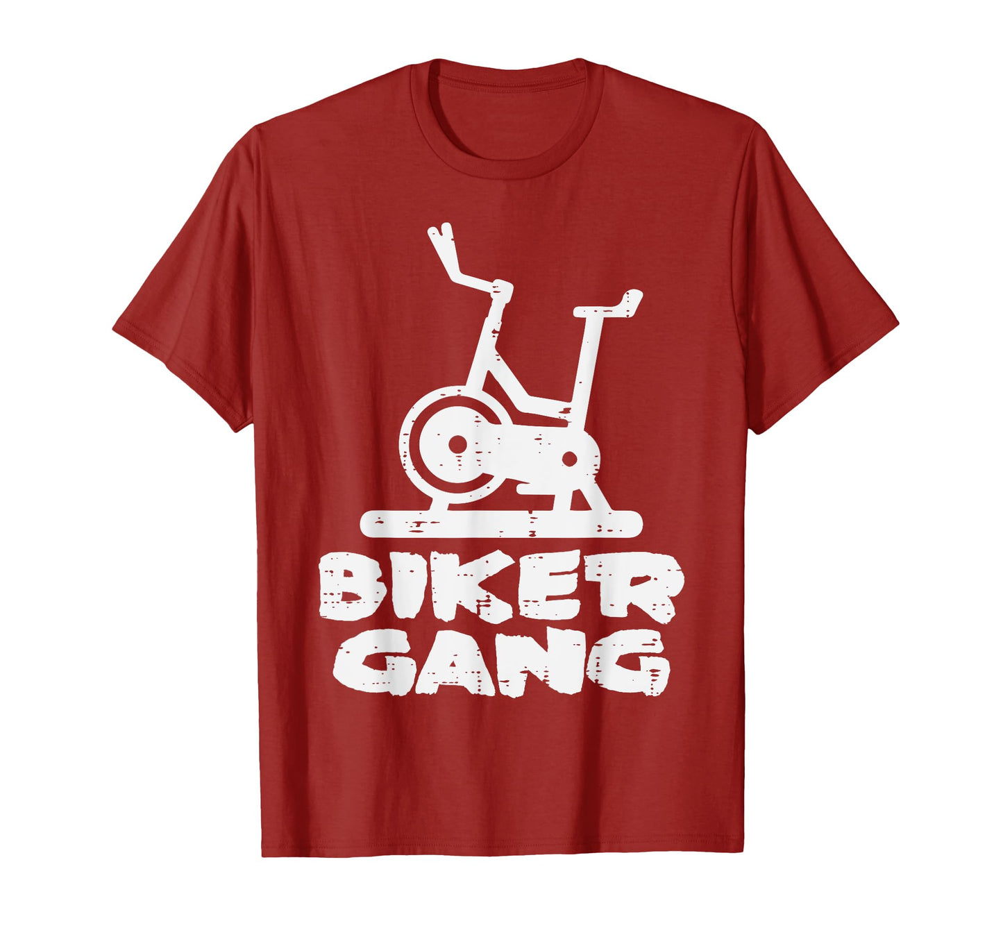 Gym Biker Gang Funny Spin Cycling Workout Fitness Women Men T-Shirt