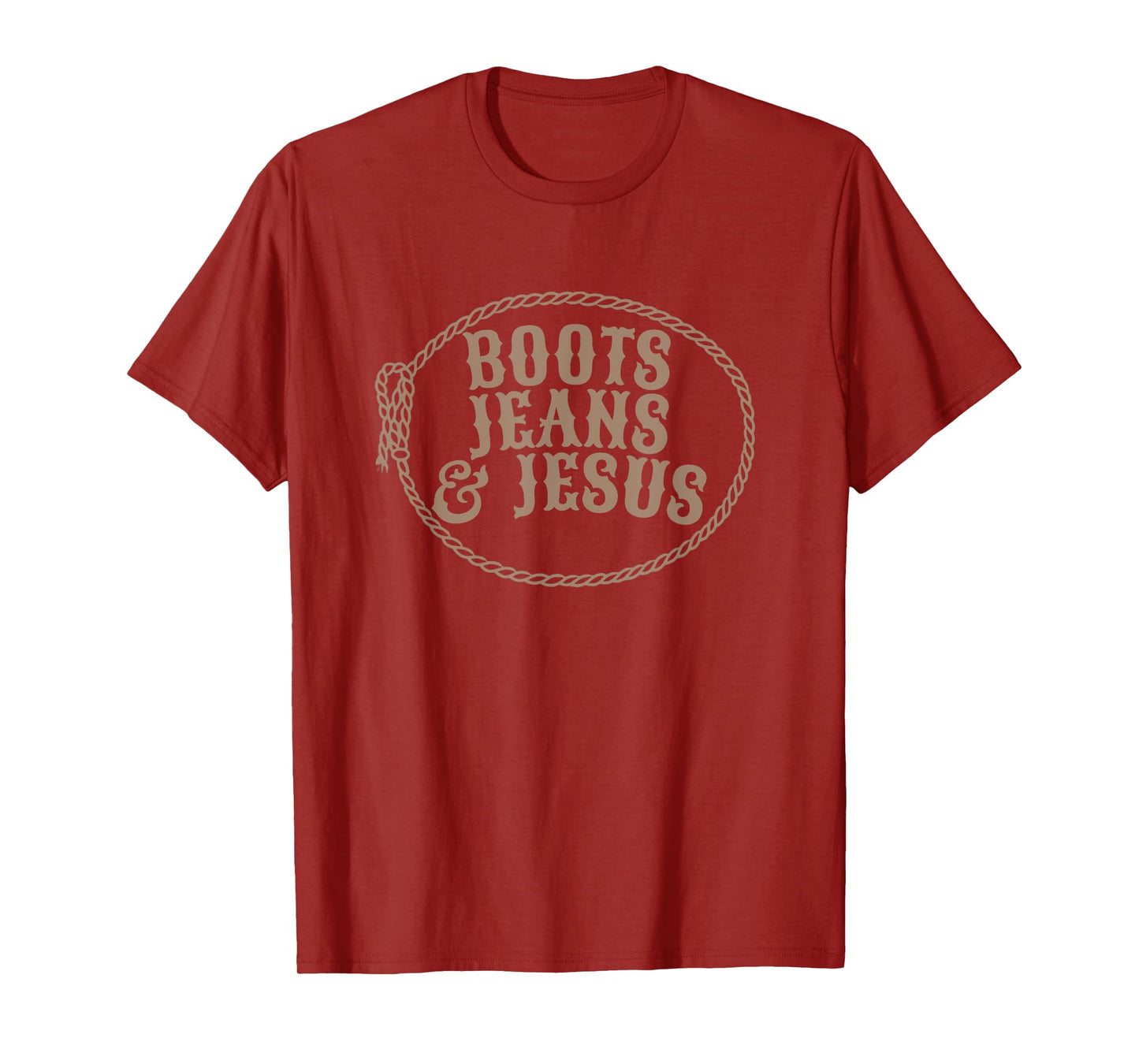 Cute Boots Jeans And Jesus Cowgirl Christian Country Western T-Shirt