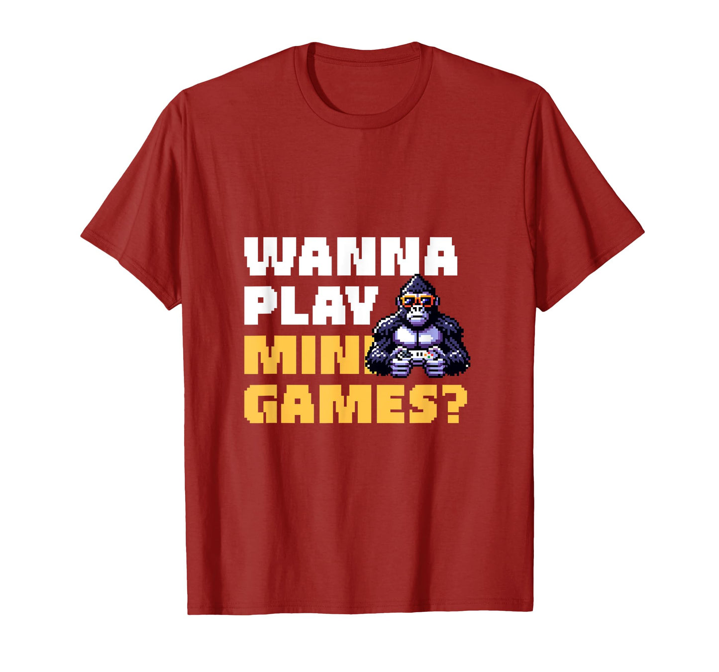 Wanna Play Mini Games? Retro Gorilla Gamer T-Shirt