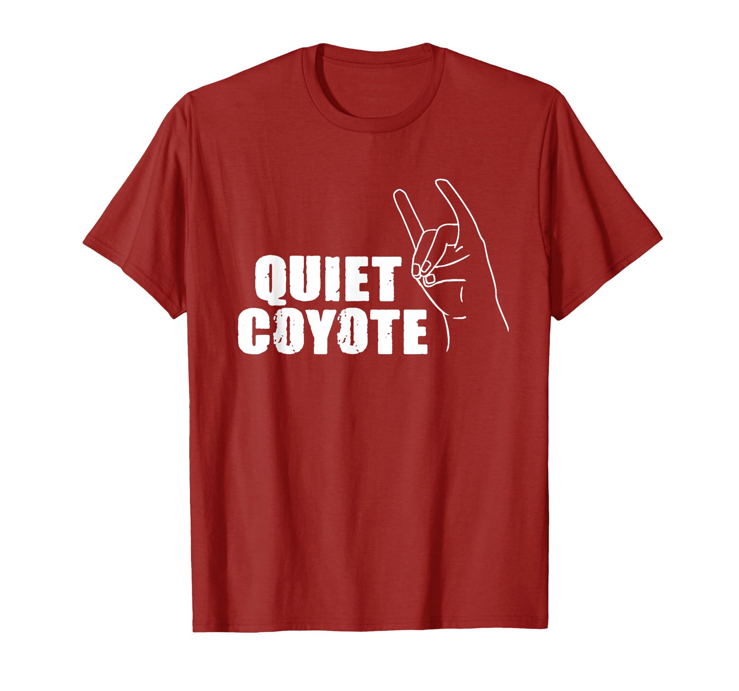 Quiet Coyote Graphic Lovely Pet Adorable Animal Outfit Lover T-Shirt
