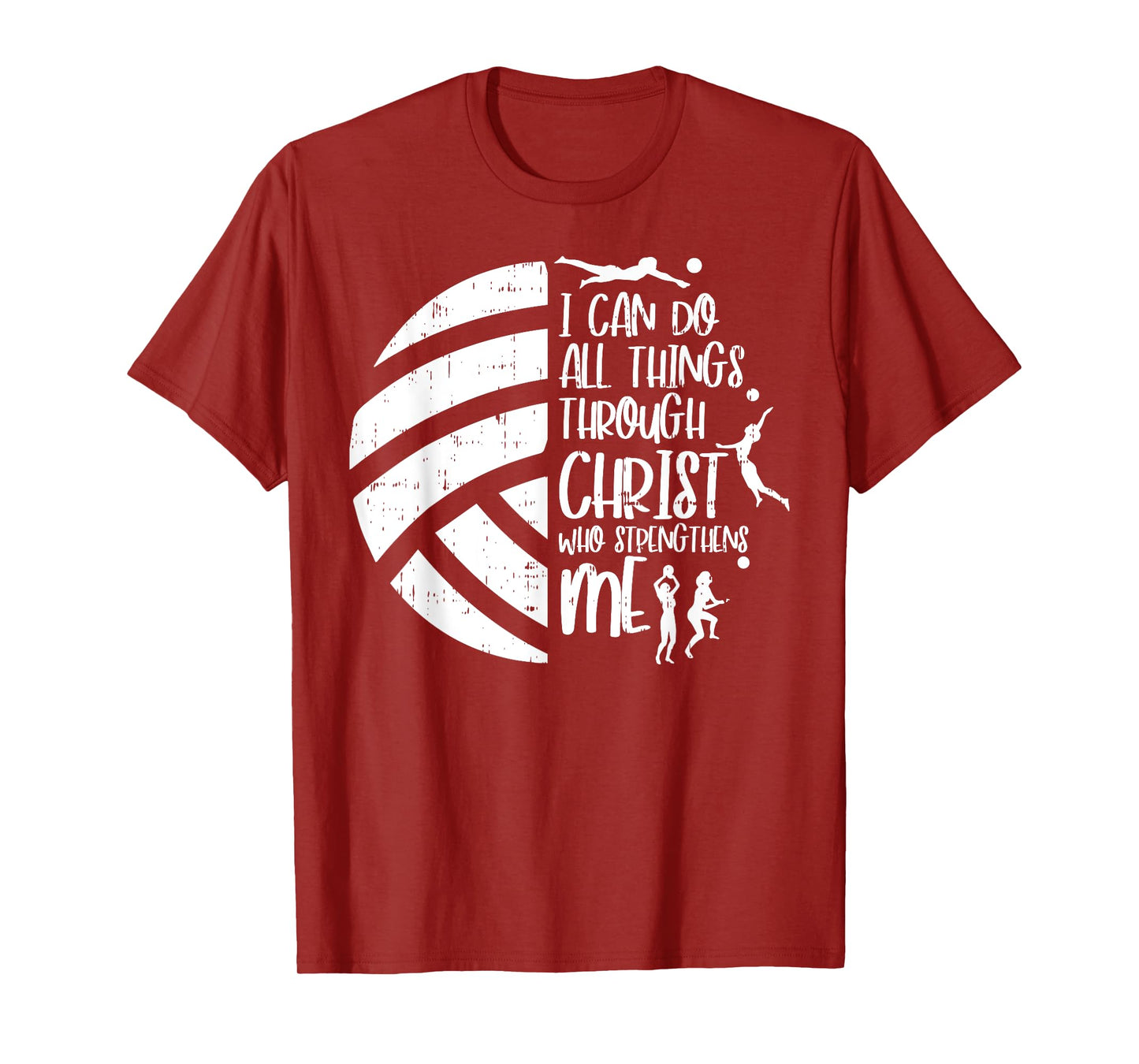 I Can Do Things Through Christ Volleyball Christian Gift T-Shirt