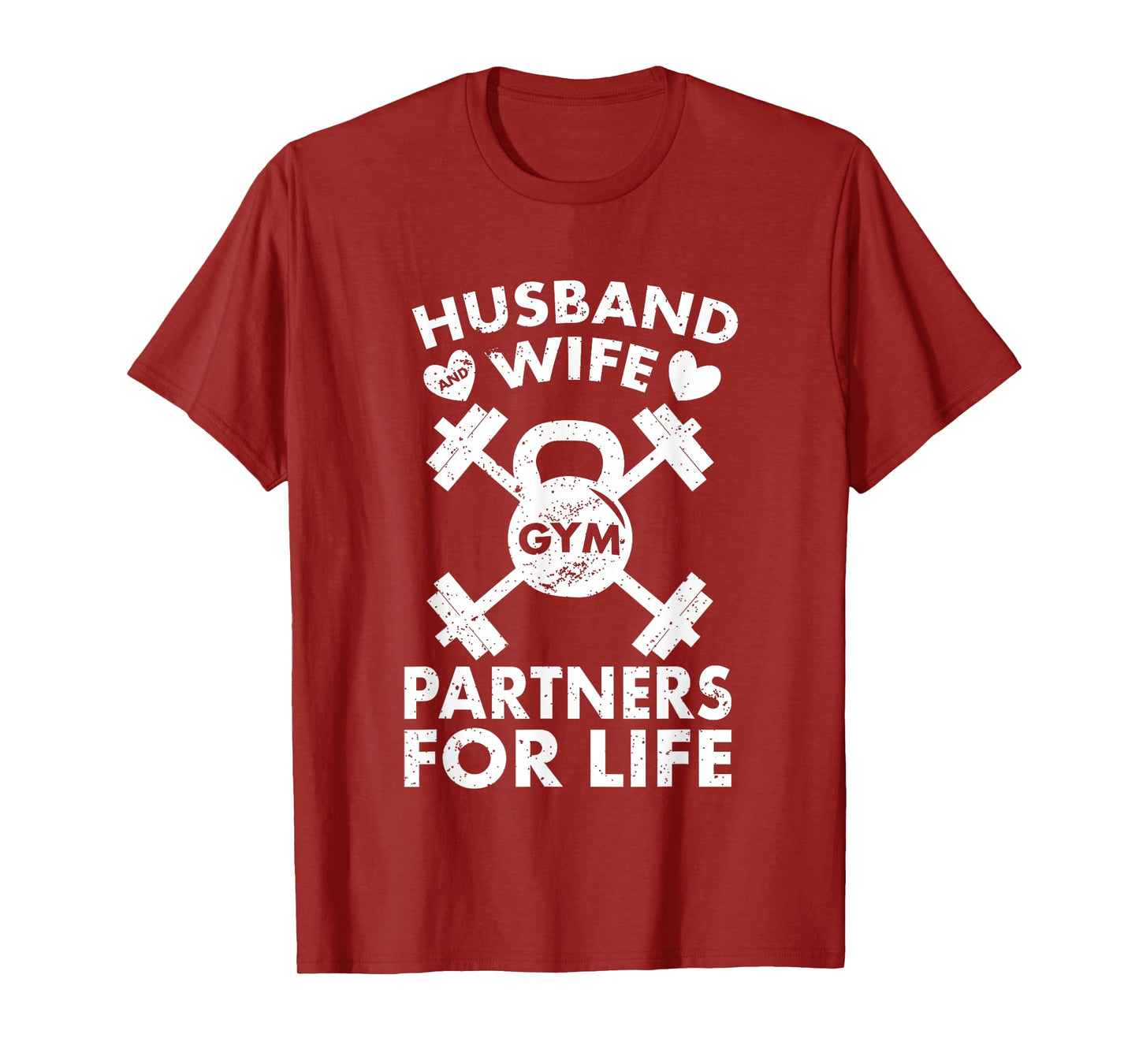 Gym Fitness Couple Tee: Funny Lifting Shirts for Partners T-Shirt