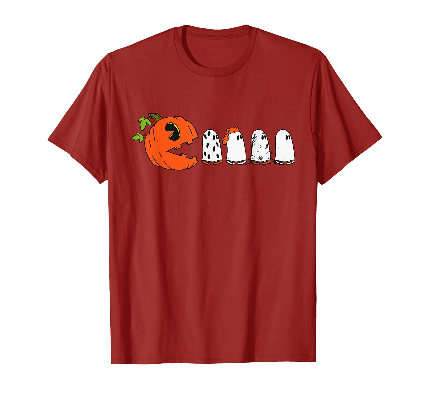 Halloween Pumpkin Funny Ghosts Boys Kids Women Men T-Shirt
