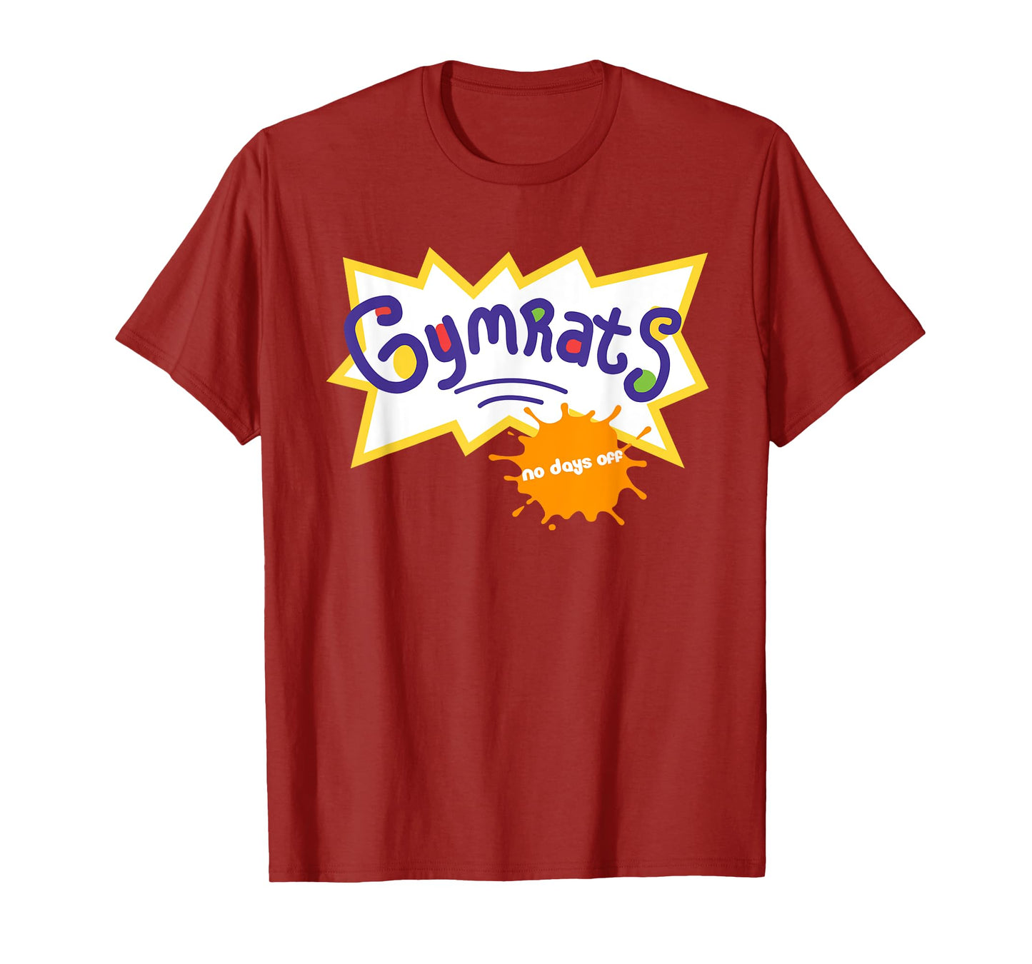 Funny Workout Tee, Gymrats 90s TV Style Workout Graphic T-Shirt