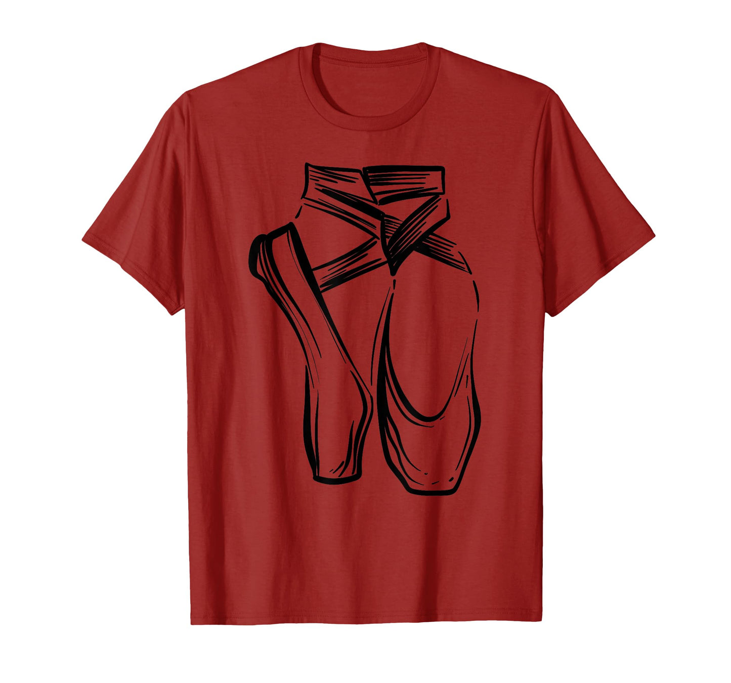 Funny Ballerina Gift Girls Cool Dancer Ballet Pointe Shoes T-Shirt