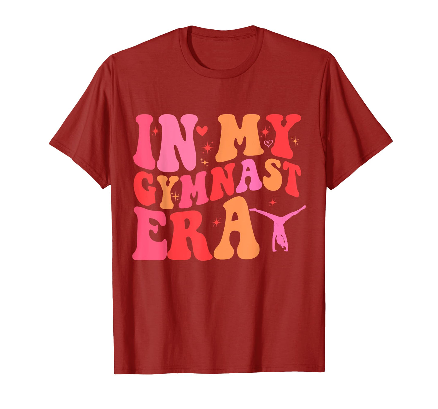 Funny Gymnastics Lover Quote In My Gymnast Era Mom Groovy T-Shirt