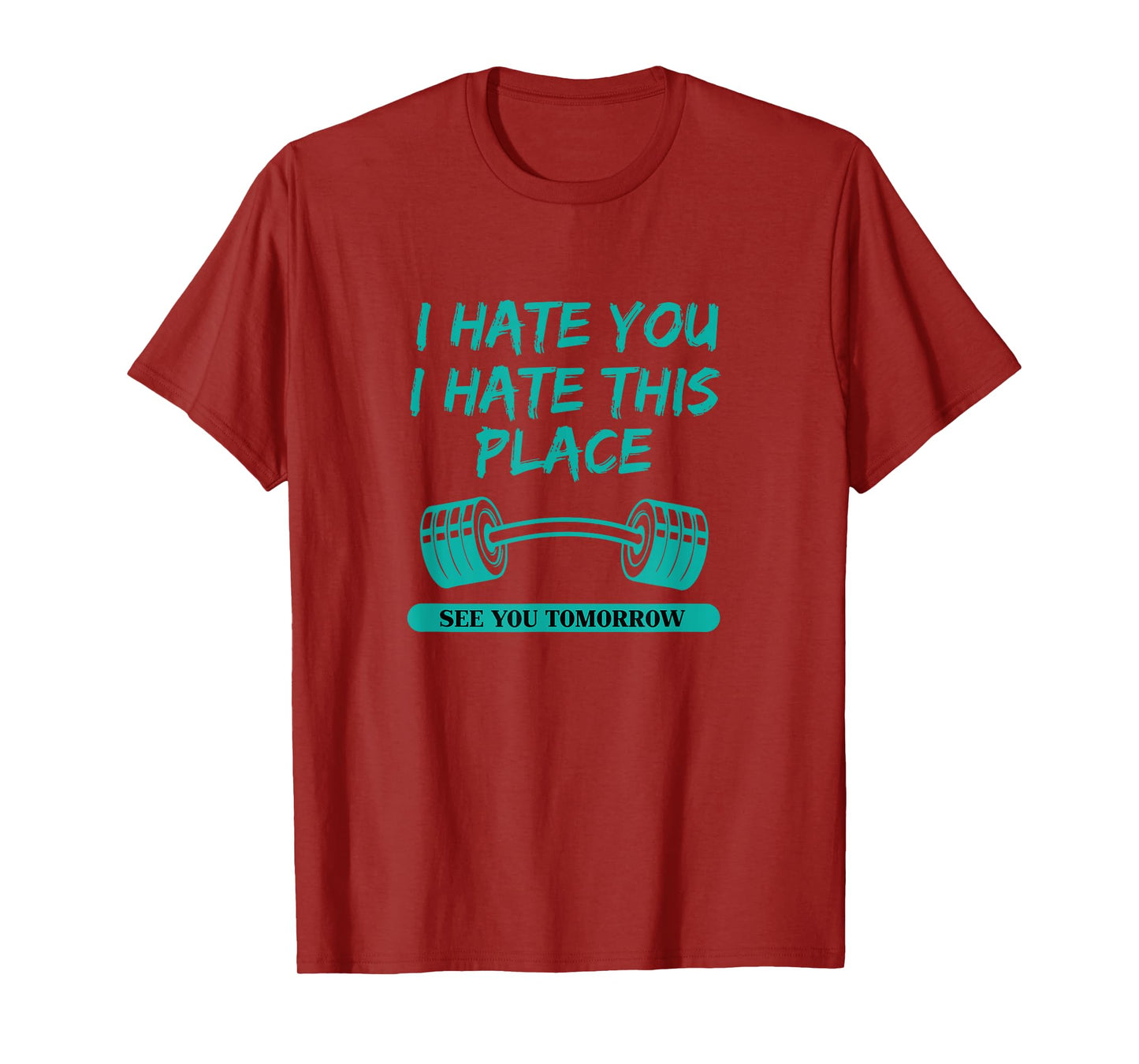 I Hate You This Place See You Tomorrow Workout T-shirt T-Shirt