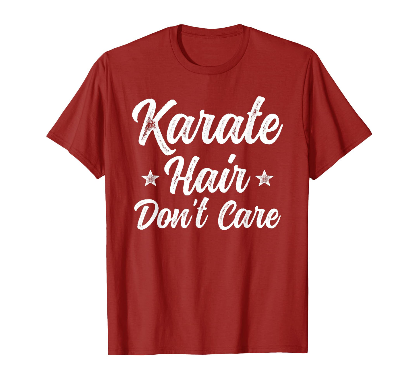Vintage Karate Hair Don't Care Funny Martial Arts Gift T-Shirt