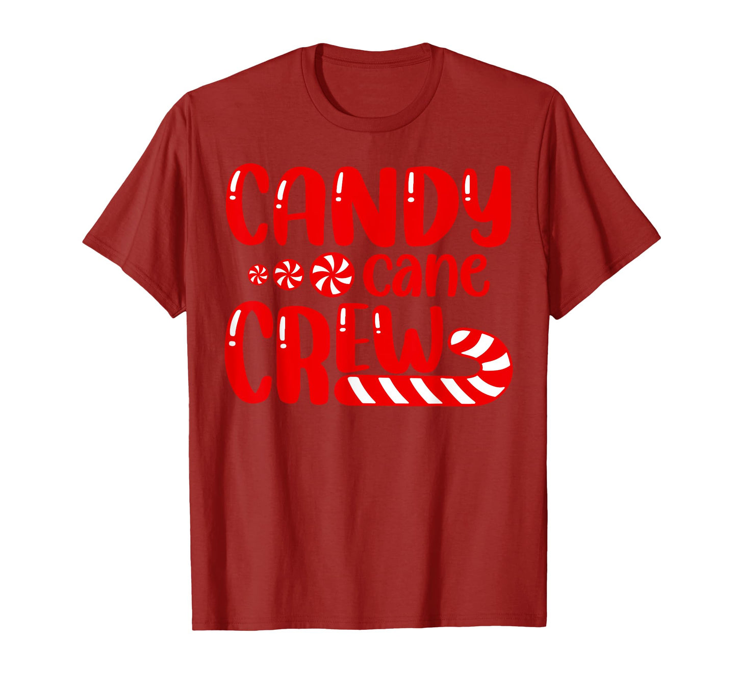 Candy Cane Crew Candy Xmas Pajamas Matching Family Group T-Shirt