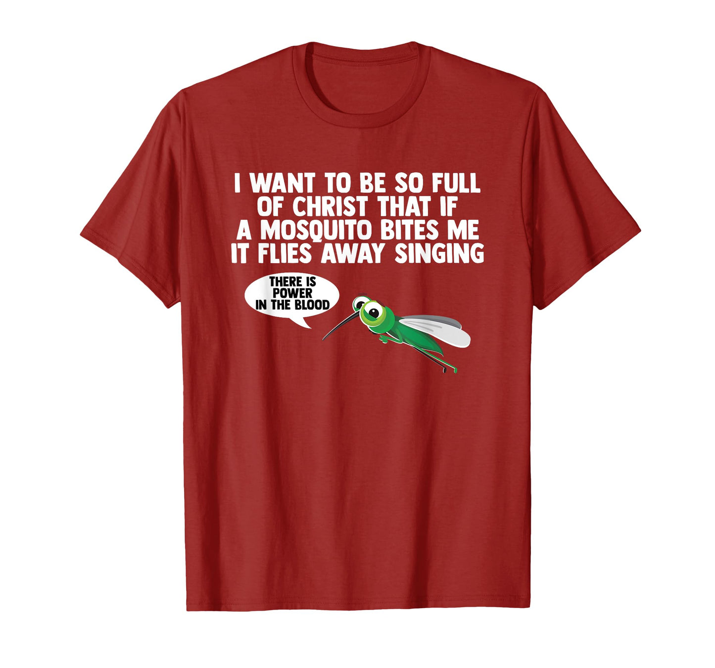 Christian Mosquito Gag Jokes Religious Christian T-Shirt
