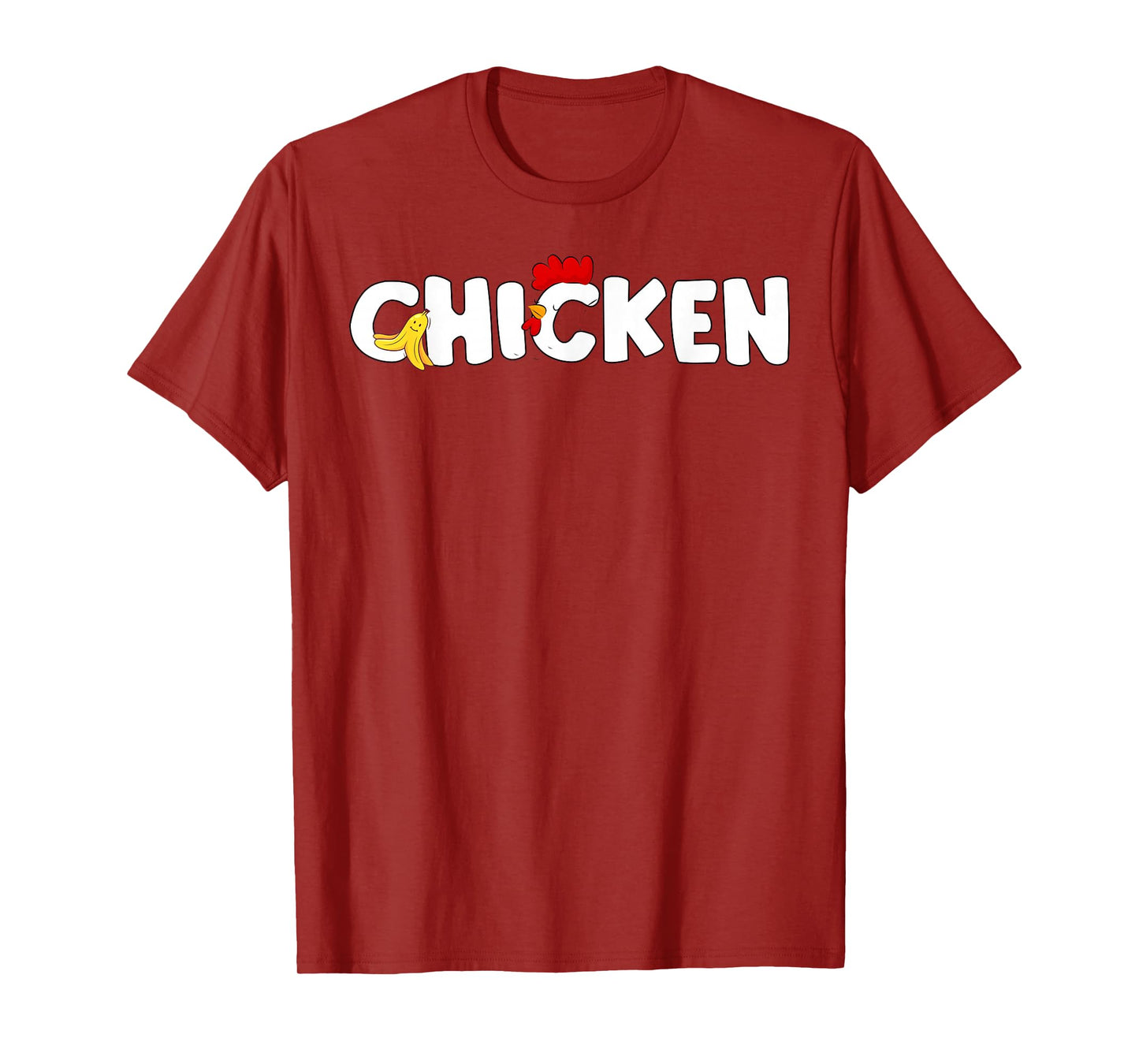 Funny Chicken & Banana Halloween Couples Family Costume 2025 T-Shirt
