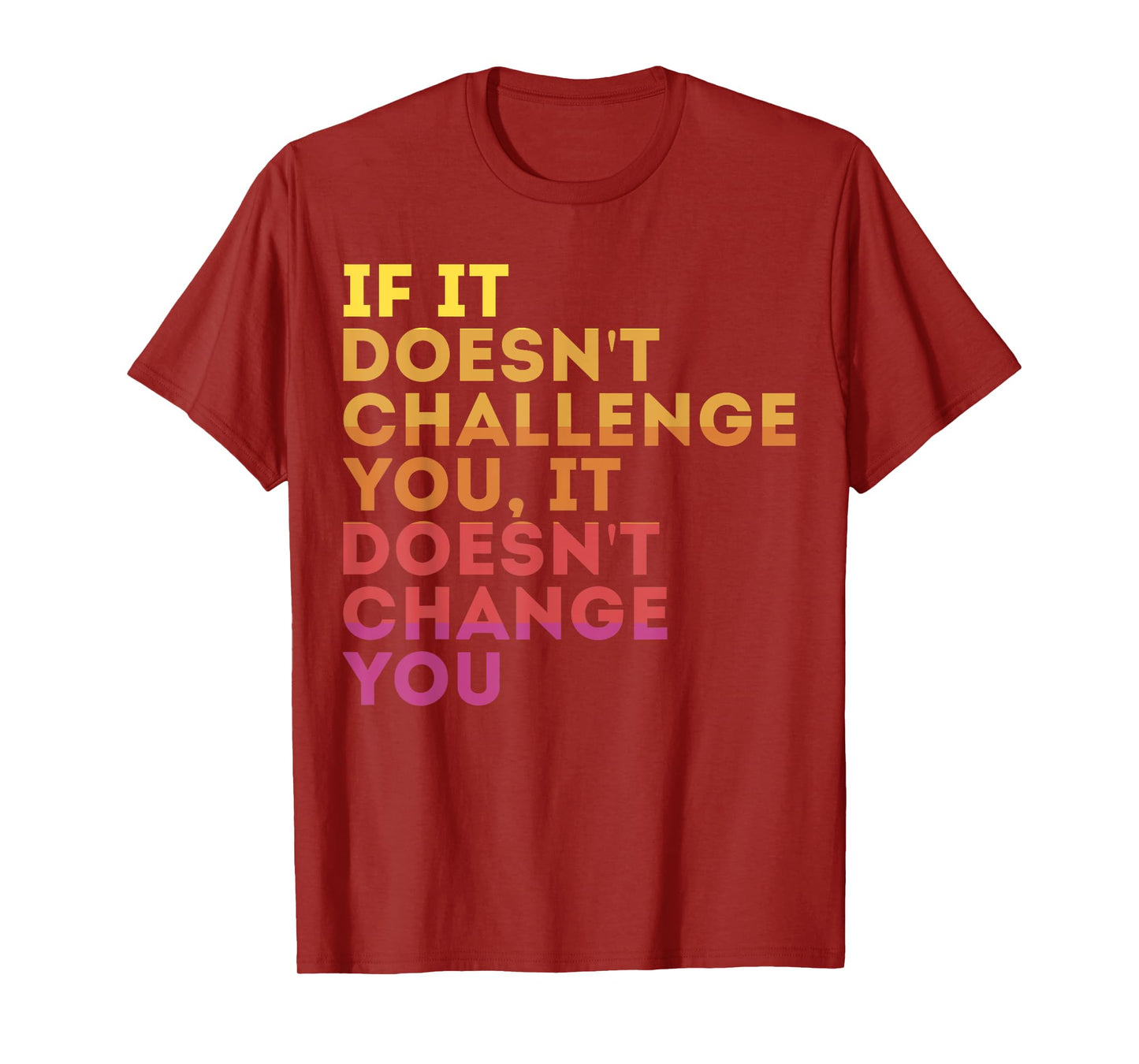 Challenge Yourself Motivational Quote Exercise T-Shirt - Unisex-Adults, Kids - Black - Small - Crew Neck - Short Sleeve - Modern - Motivation - Casual, Workout, Gym