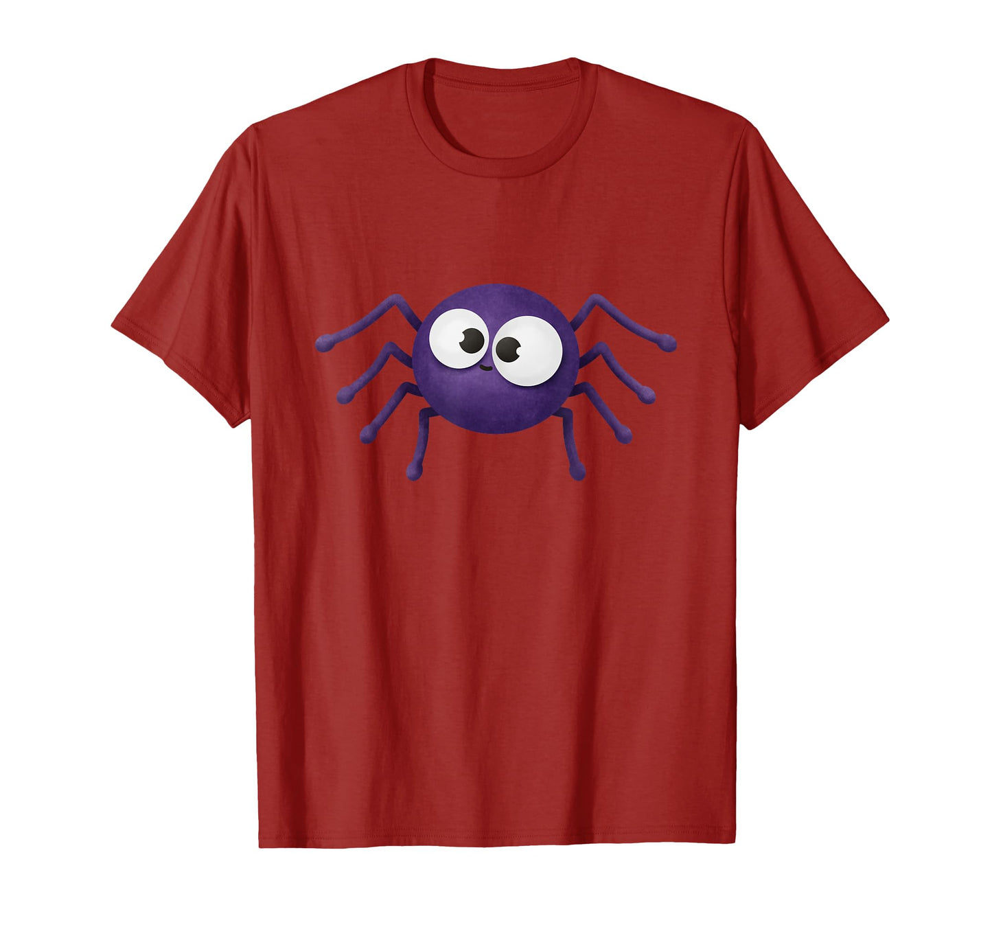Blue Scary Spider Halloween T-Shirt