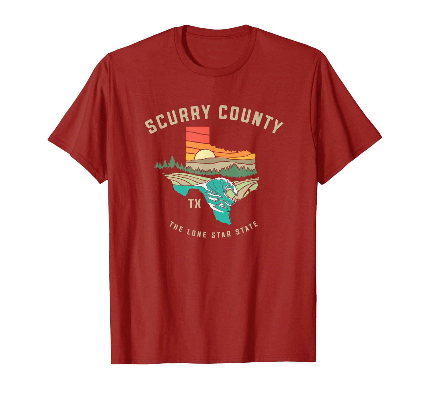 Scurry County Texas Outdoors Vintage Nature Design T-Shirt