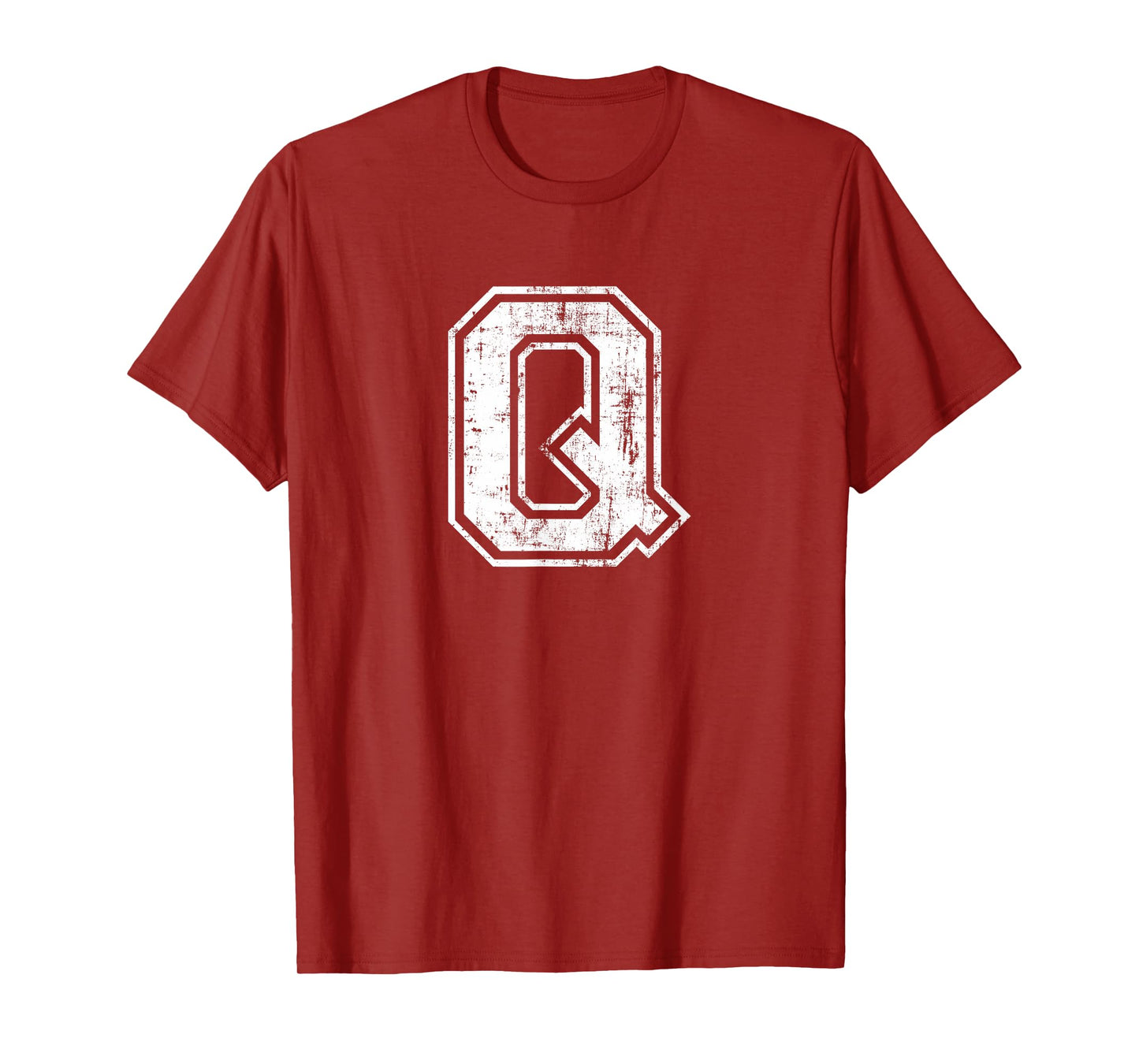 Letter Q Uppercase Alphabet Initial School College Varsity T-Shirt