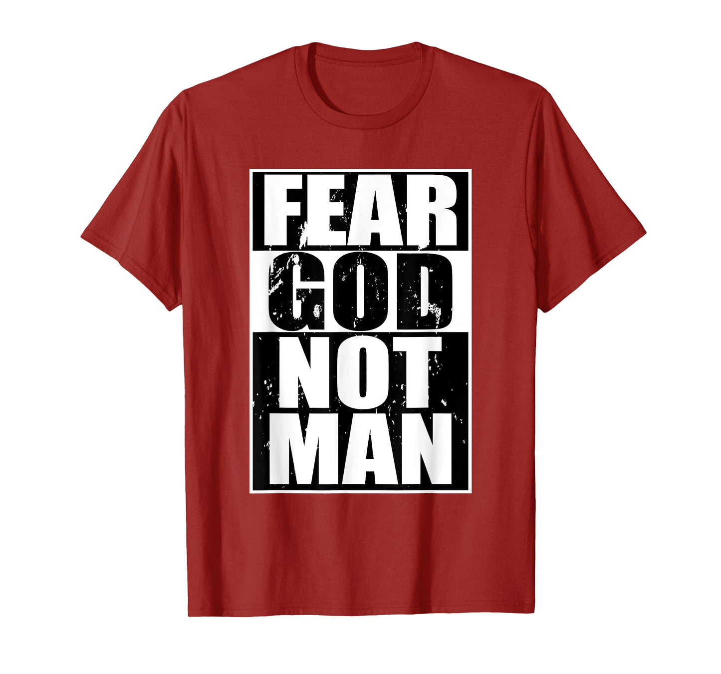 Fear God Not Man Cool Christian Gifts Halloween Shirt Boys T-Shirt