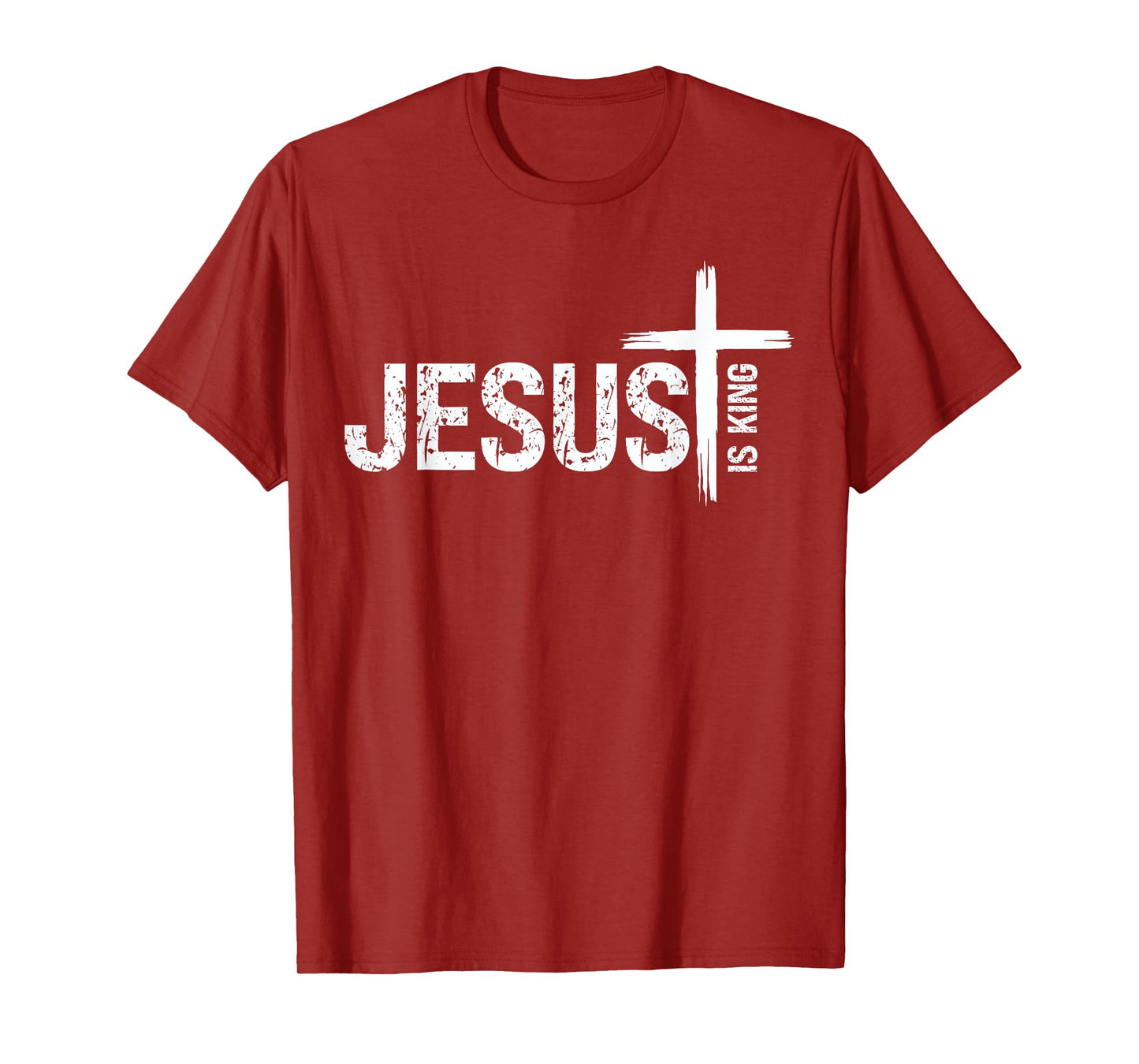 Christian Cross God Loves You Religious Jesus is King T-Shirt