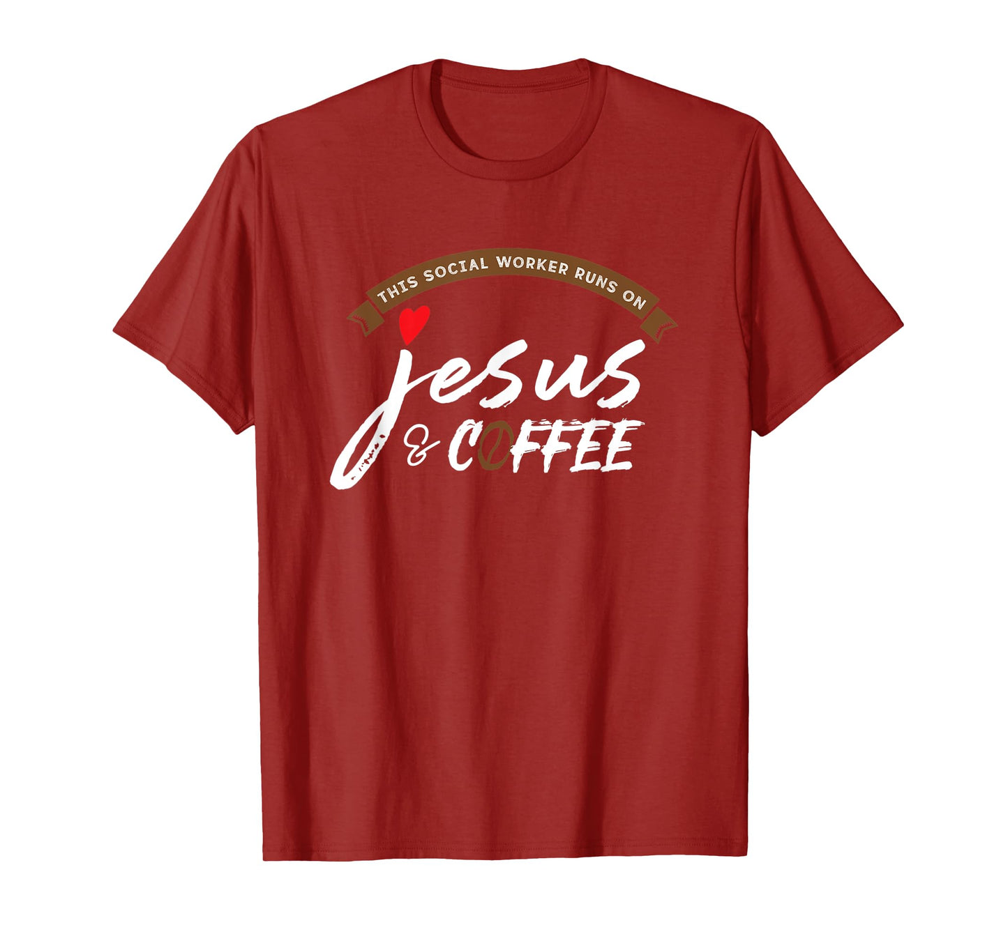 This Social Worker Runs On Jesus and Coffee T-Shirt
