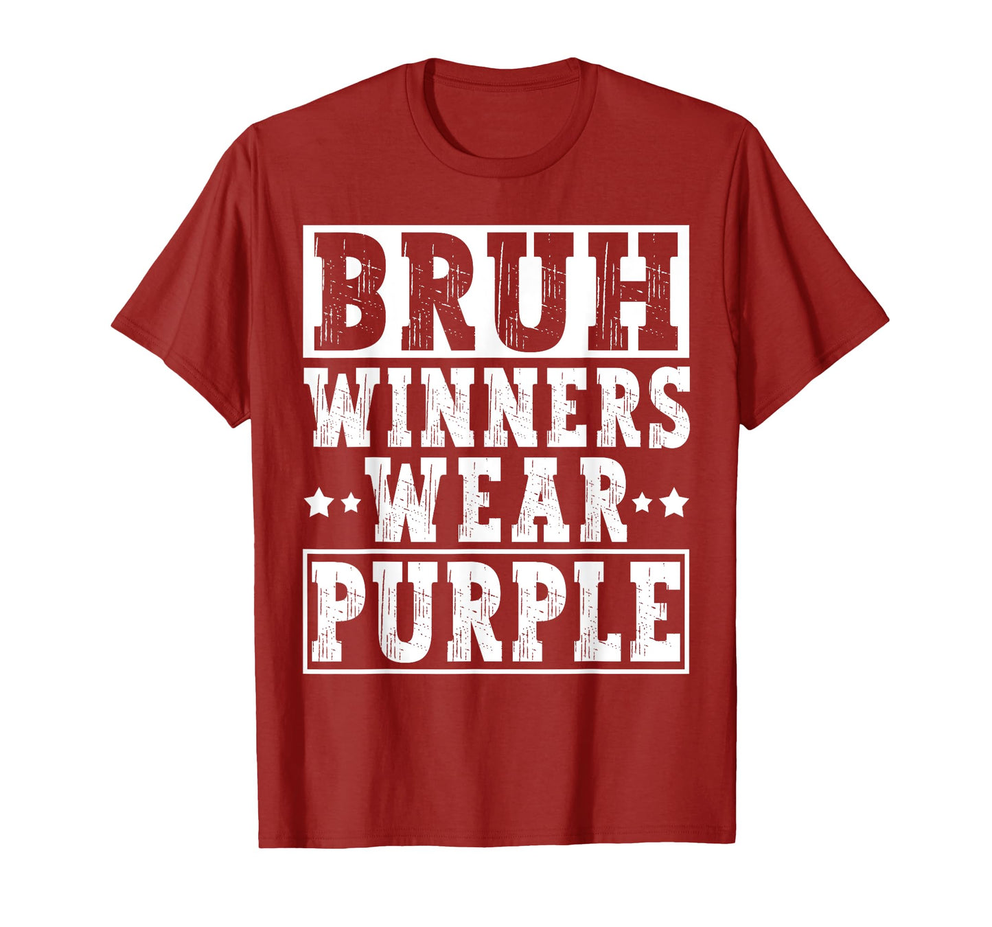 Winners Wear Purple Color Team Sports Day Game Camp Team T-Shirt