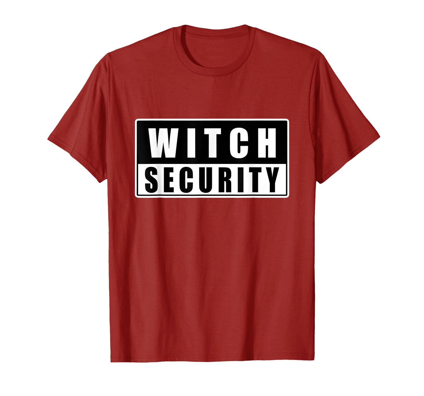 Halloween Witch Security Dad Mom Daughter Adult Easy Costume T-Shirt