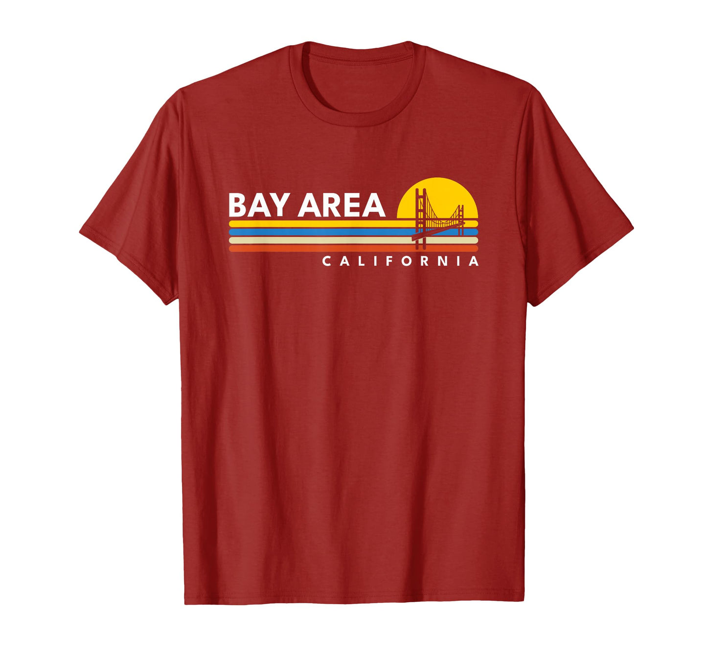 Bay Area California CA Vintage Retro Souvenirs T-Shirt