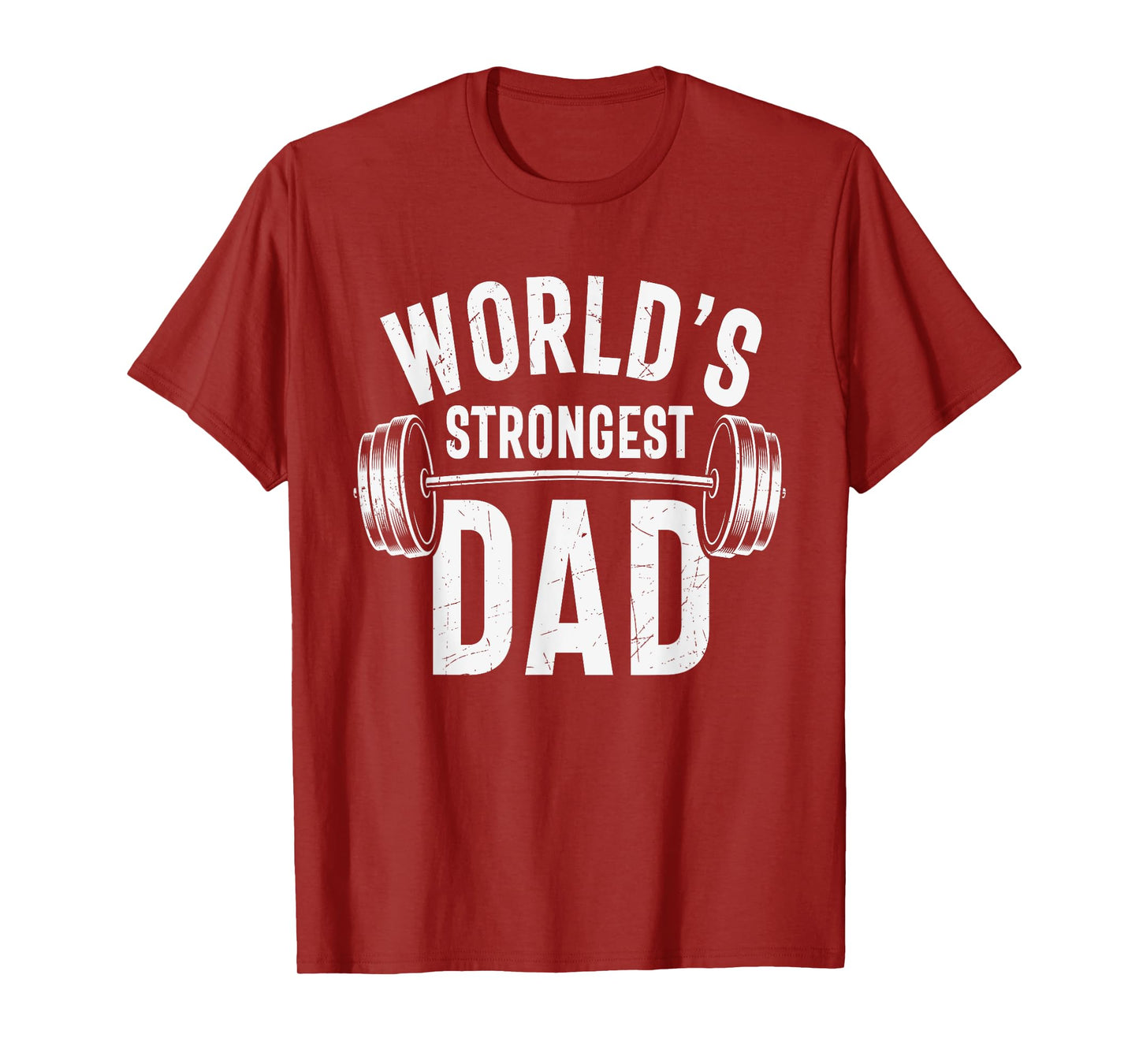 Mens World's Strongest Dad Workout Training Gym Dad Father's Day T-Shirt