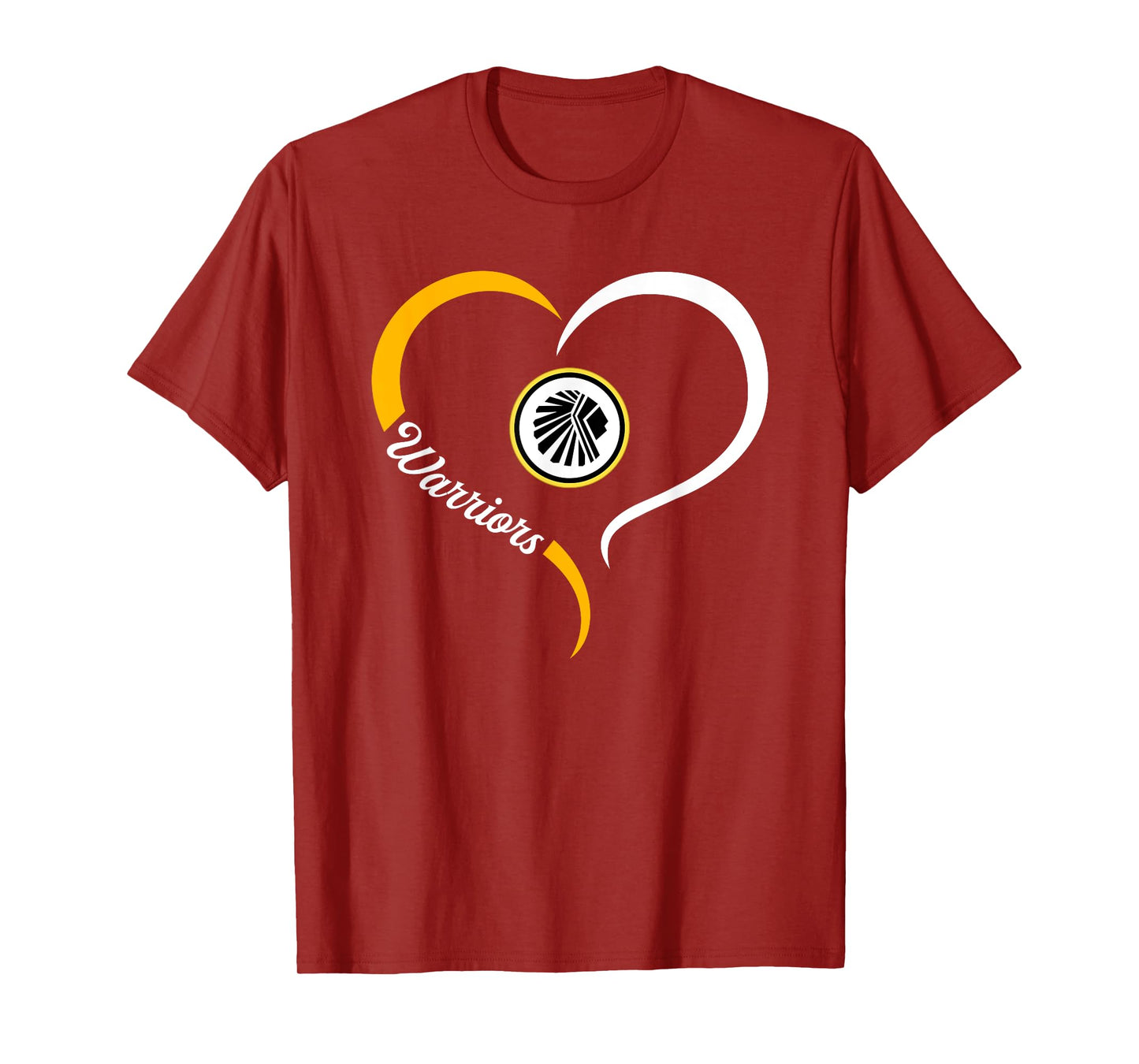 Watkins Memorial Warriors Logo Half Heart Slogan HS T-Shirt