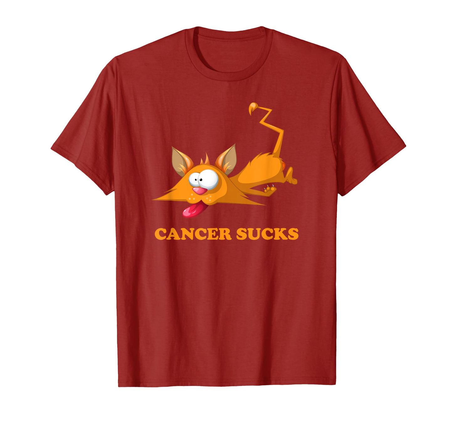 Cancer Sucks With Orange Tabby Cat That Children Like T-Shirt