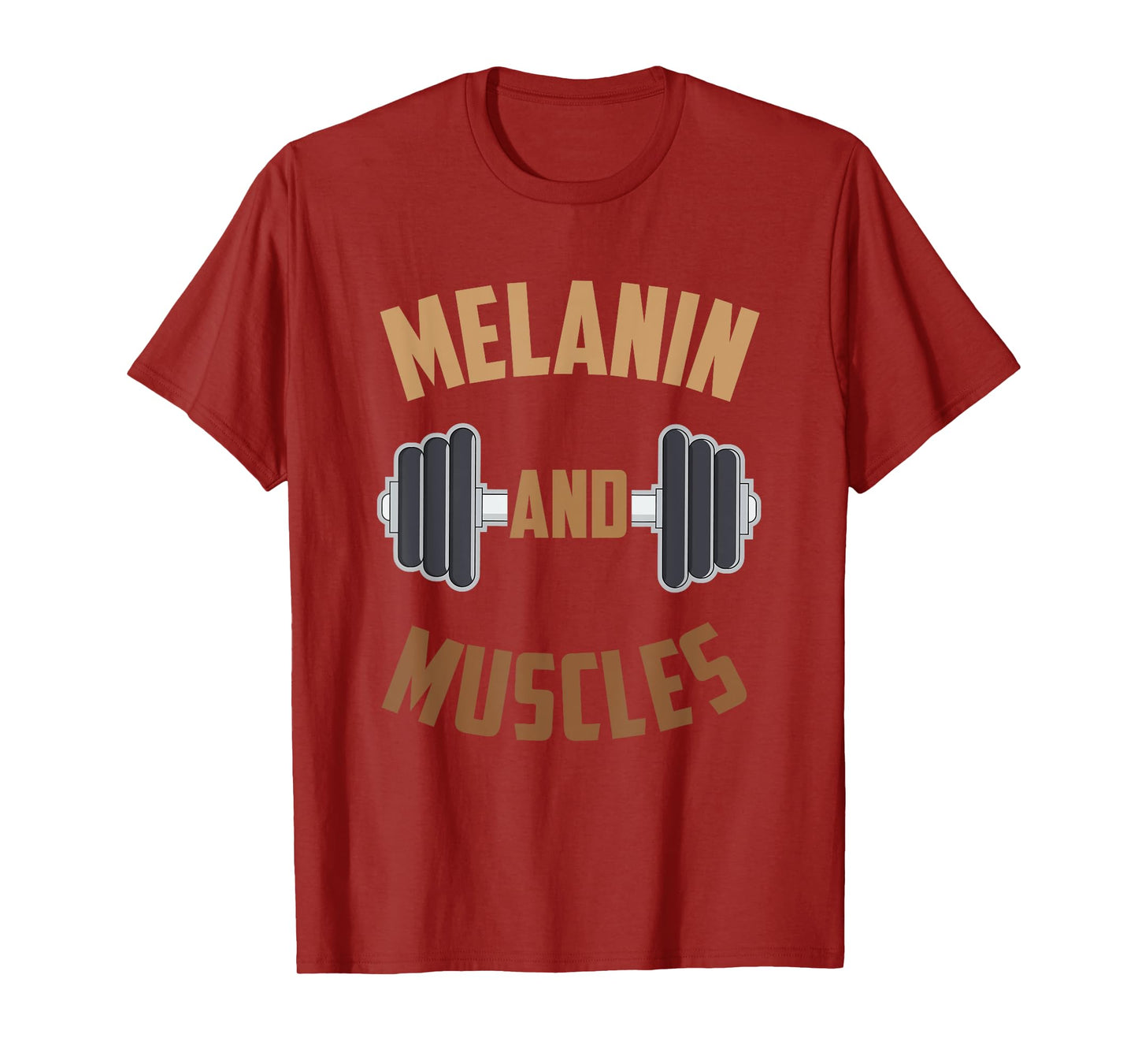 Melanin and Muscles Black Fitness Gift T-Shirt