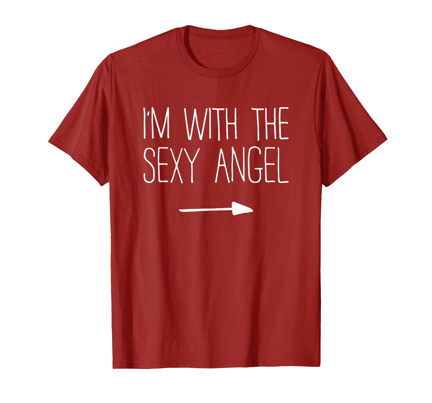 I'm With The Sexy Angel Shirt Adult Men Women Costume T-Shirt