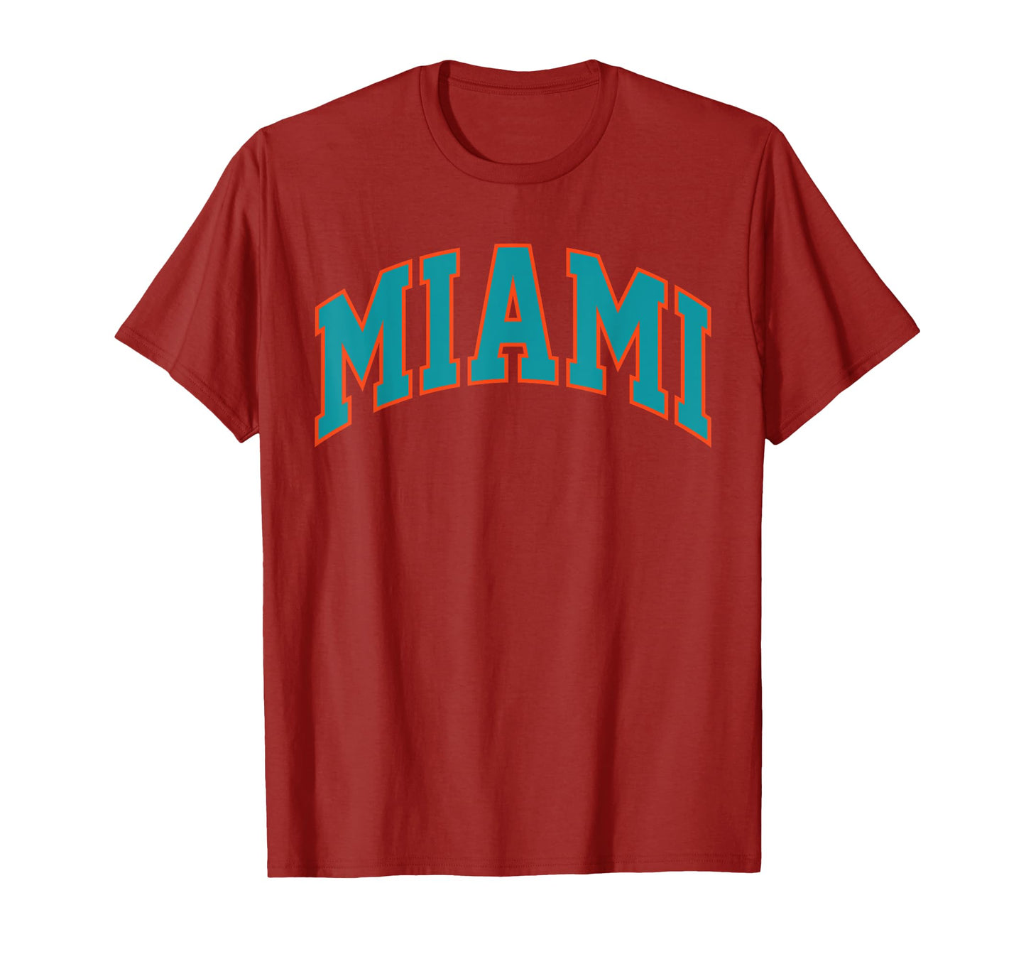 Retro Miami Men Miami Women Vintage Classic Aqua Orange FL T-Shirt
