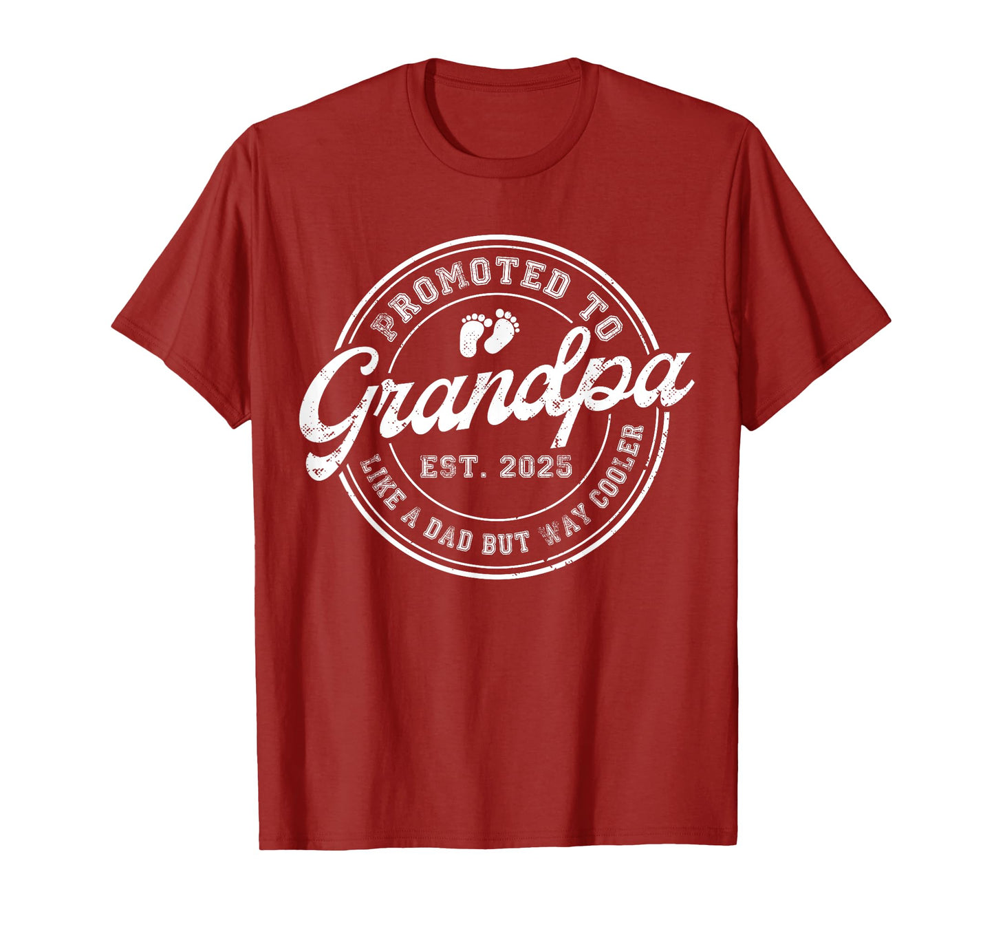 Promoted to Grandpa Est 2025 Soon to be Grandpa Fathers Day T-Shirt