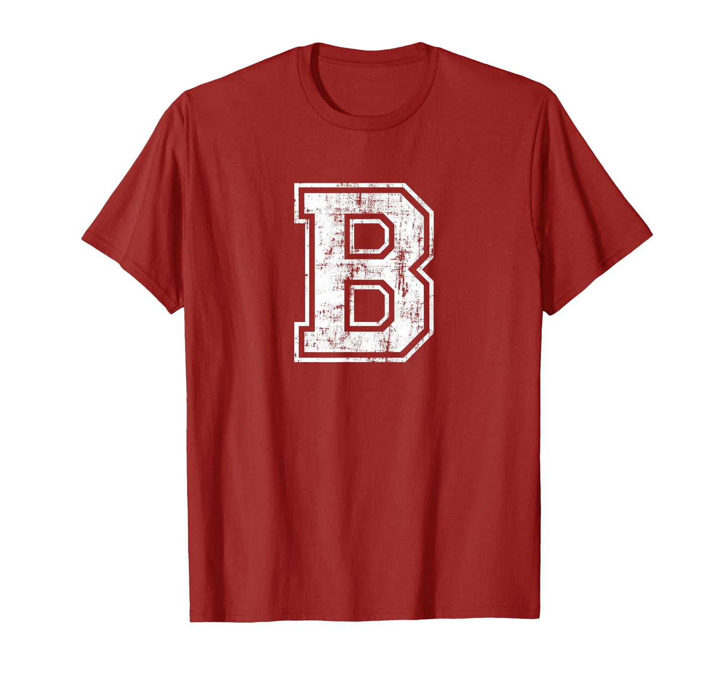 Letter B Uppercase Alphabet Initial School College Varsity T-Shirt