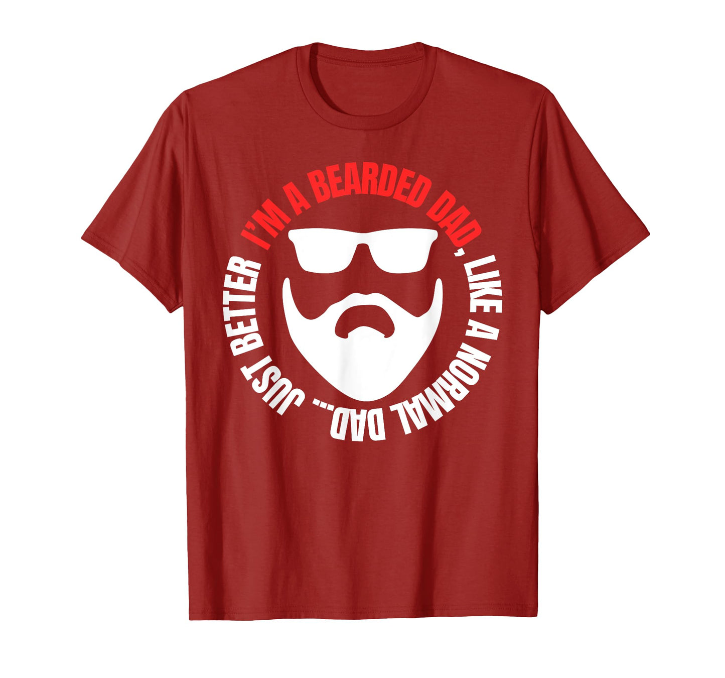 Bearded Dad Shirt Mens Beard Humor Funny T-shirt Superhero T-Shirt