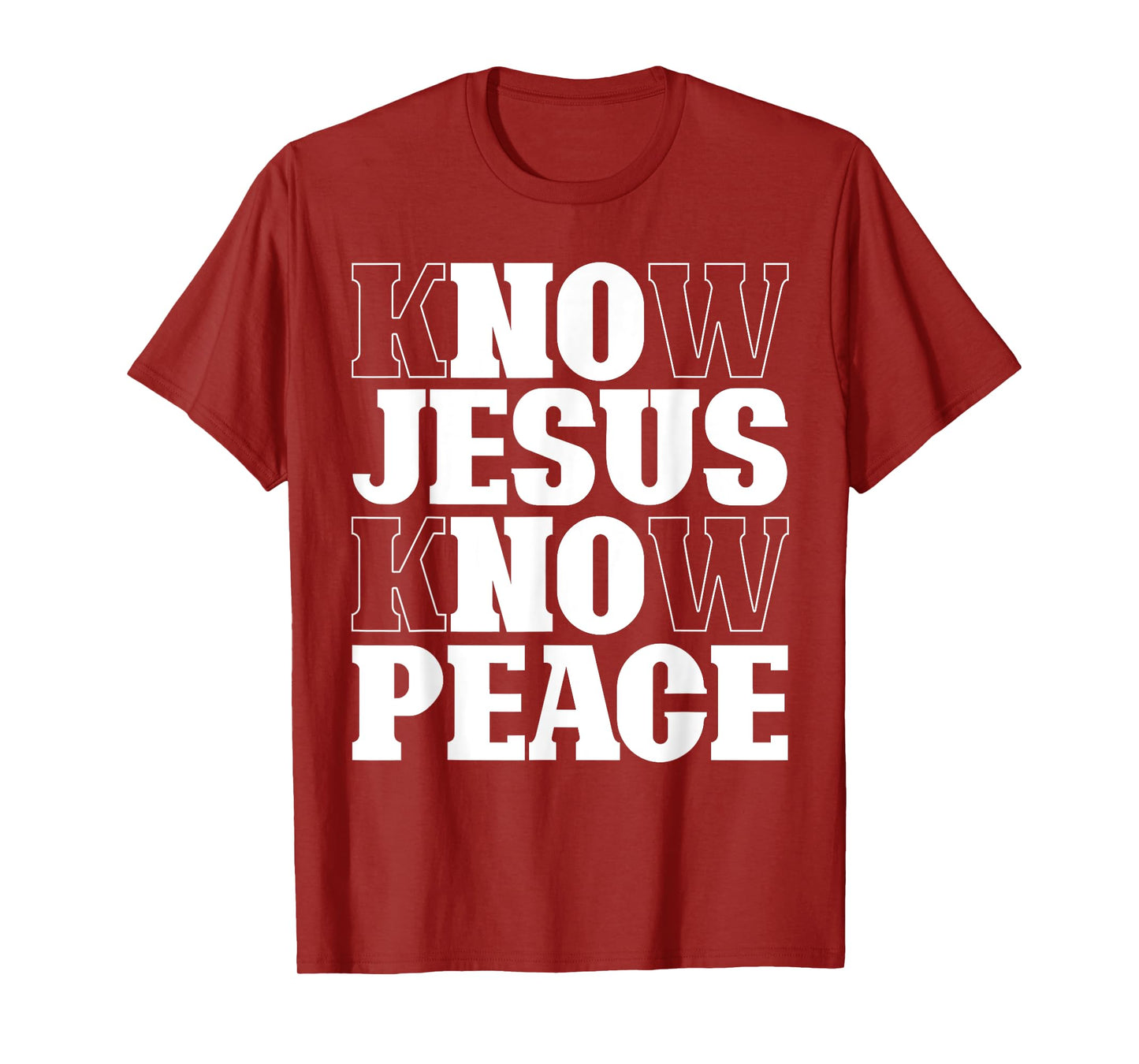 Know Jesus Know Peace Religion God Church Christian Gifts T-Shirt