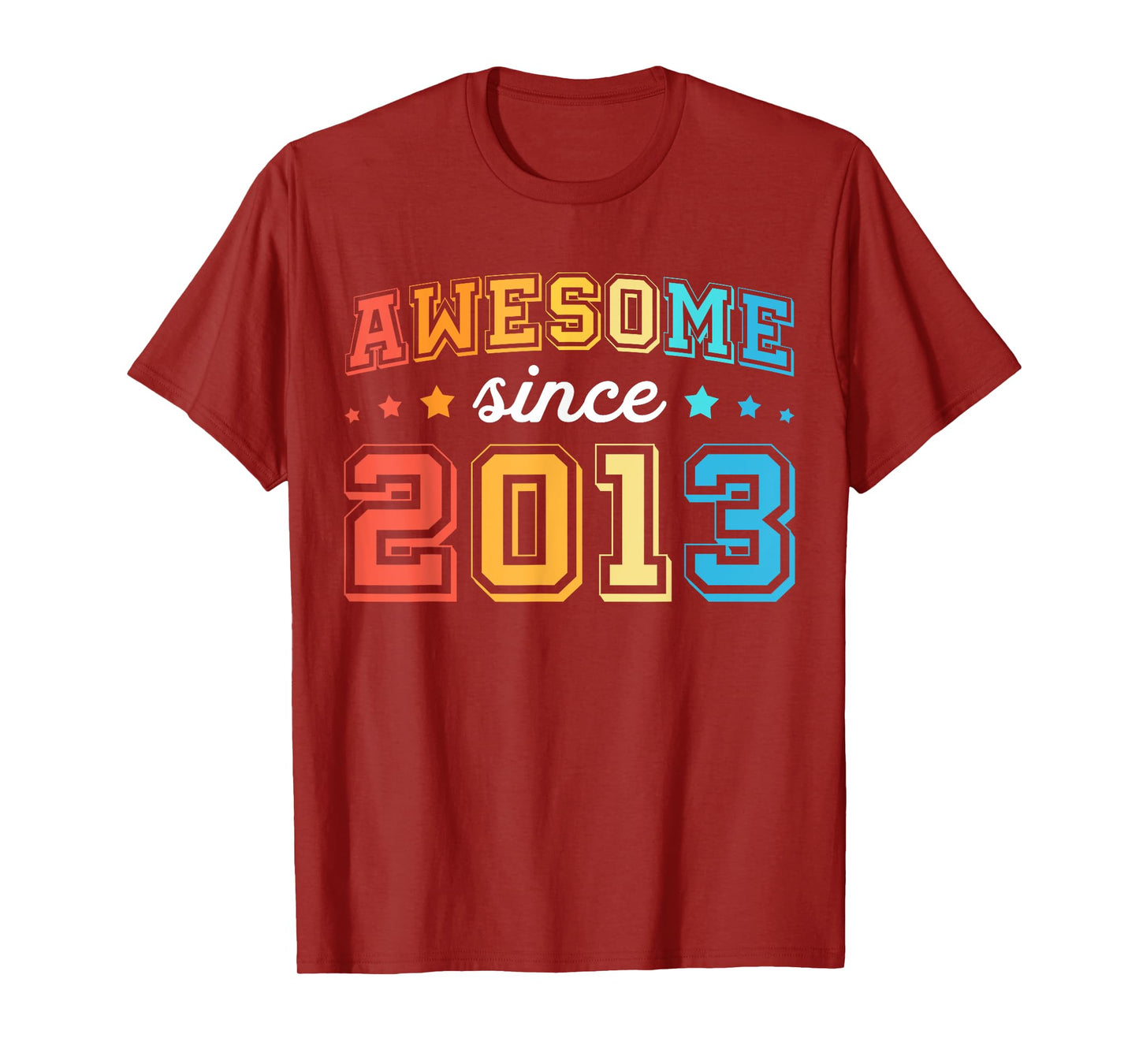 Awesome Since 2013 Retro 12th Birthday Boy 12 Birthday T-Shirt
