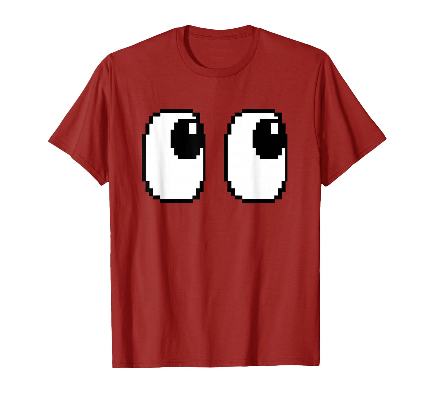 Pixel Ghost Eyes Halloween Game Group Costume T-Shirt