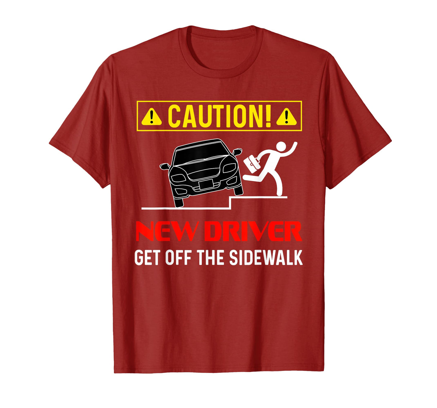 Caution New Driver Funny Student Learner's Permit Licensed T-Shirt