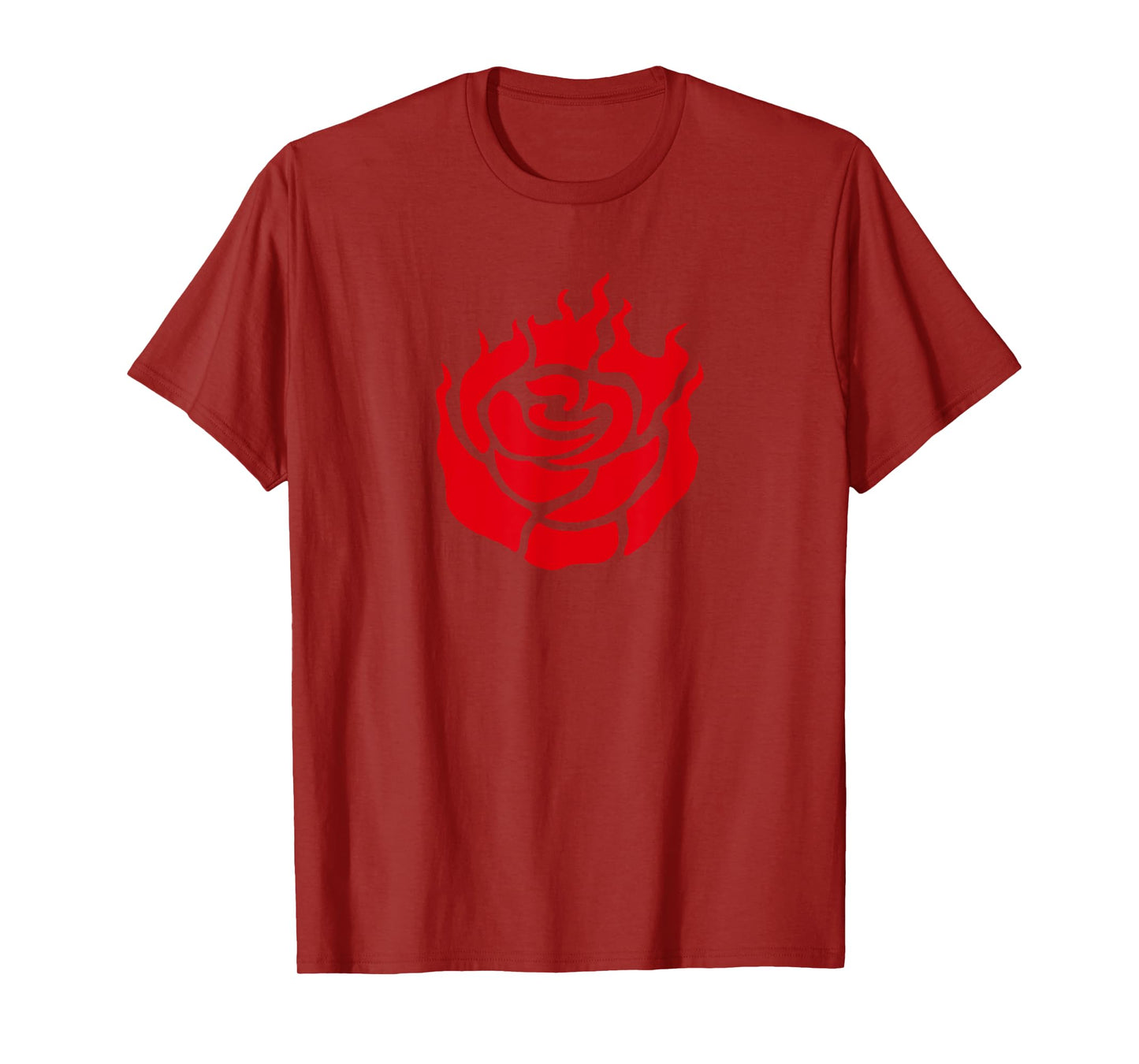 Flame Red Flower Love Passion Floral Graphic Plant Design T-Shirt