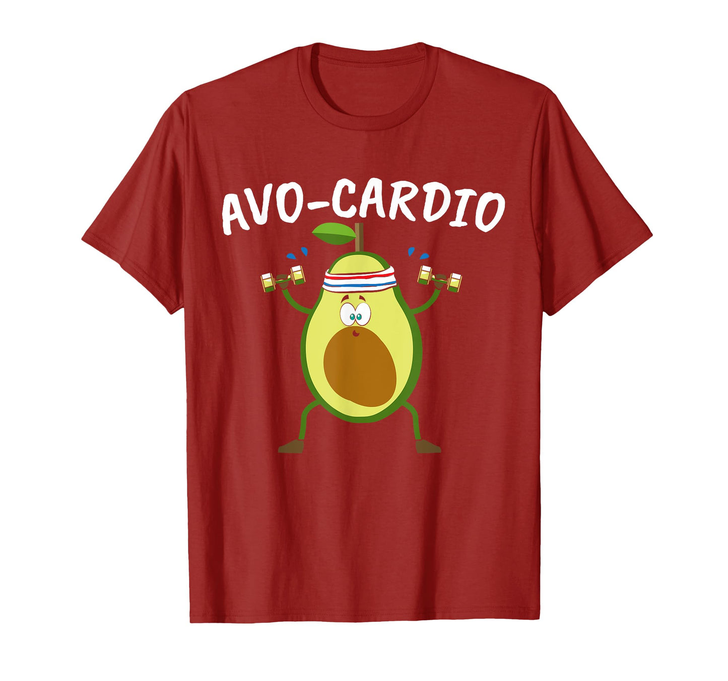 Avocado Graphic Avo Cardio for a Avacardio Workout Pun T-Shirt