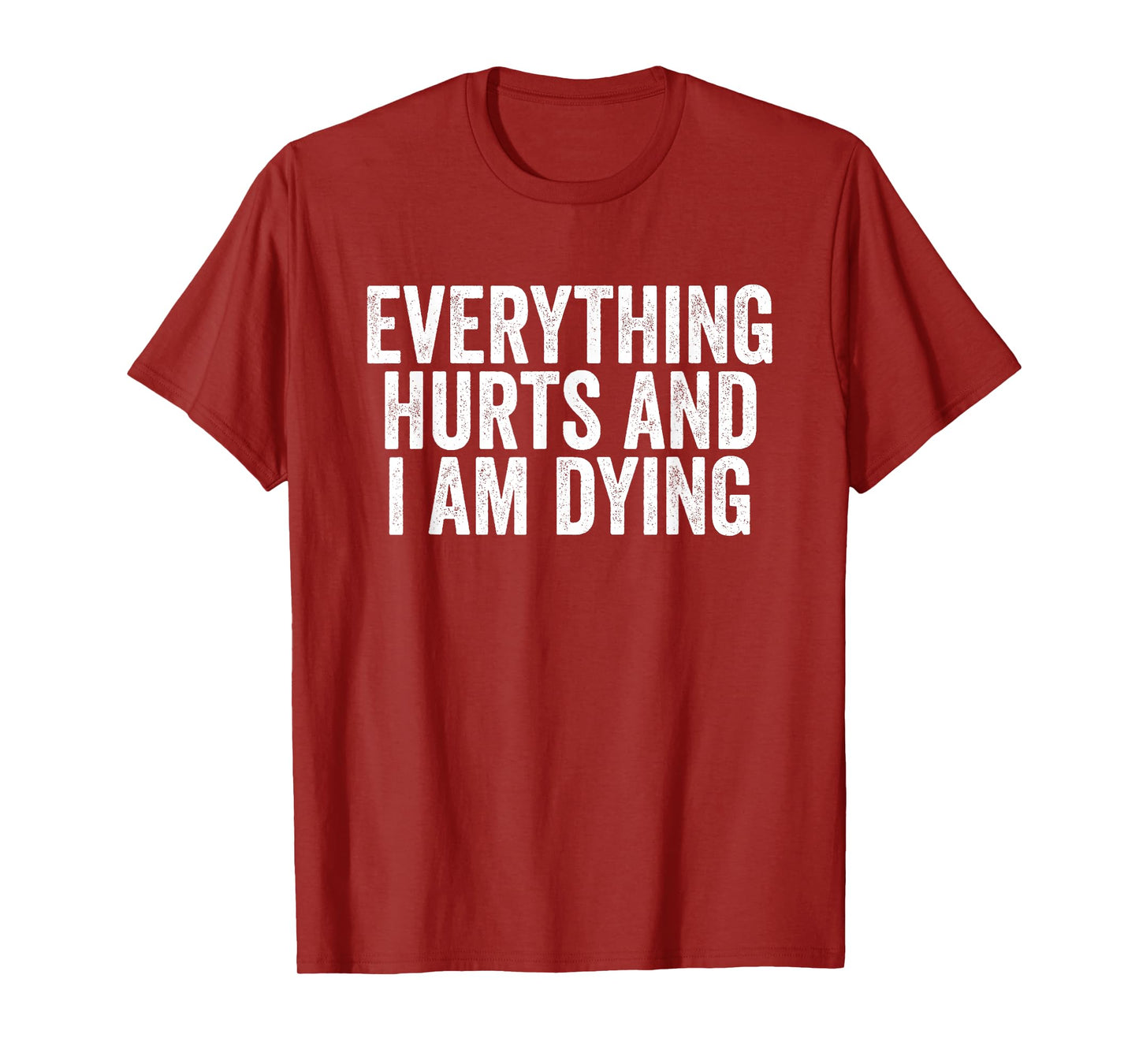 Funny Gym Saying Shirt Everything Hurts And I Am Dying Tee T-Shirt