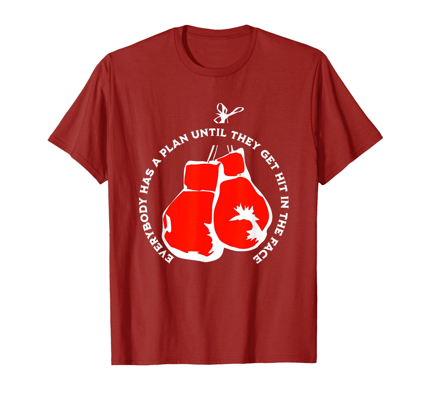 IRON MIKE Everybody Has A Plan Until They Get Hit In The Face T-Shirt, Small, Black