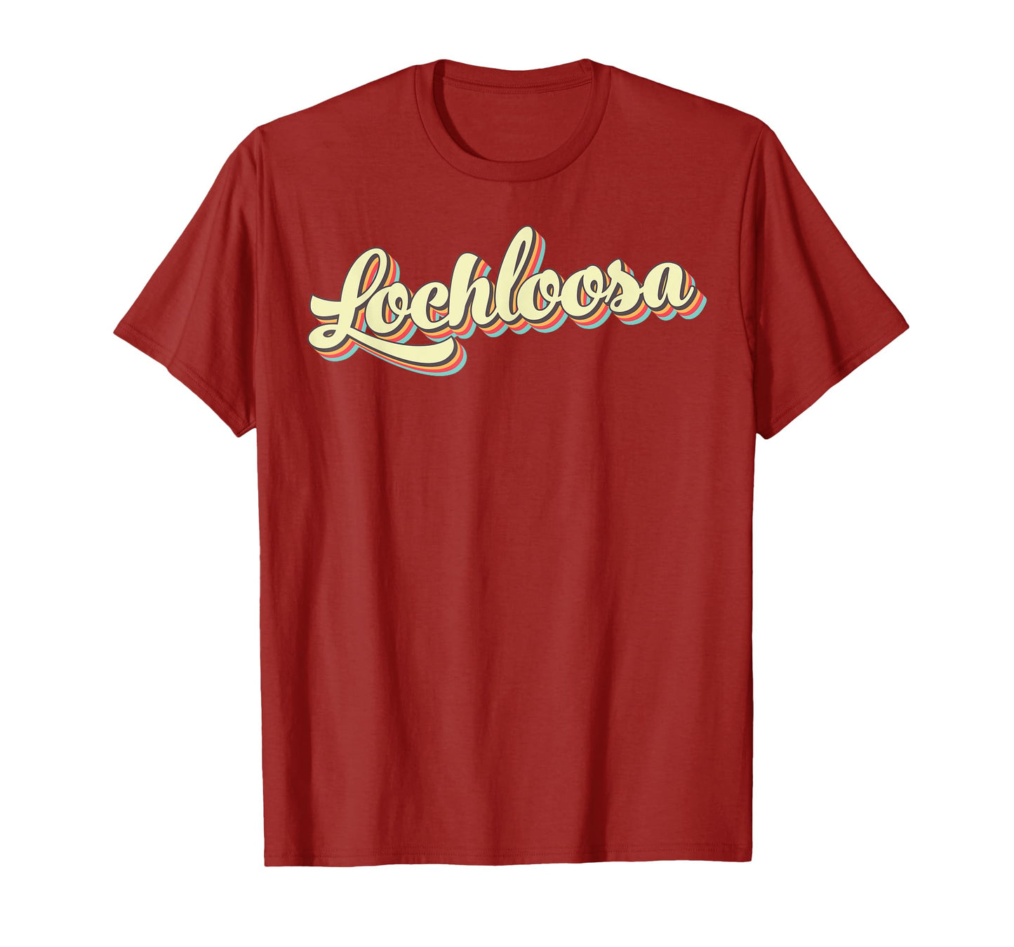 Lochloosa TShirt Retro Art Baseball Font Vintage T-Shirt