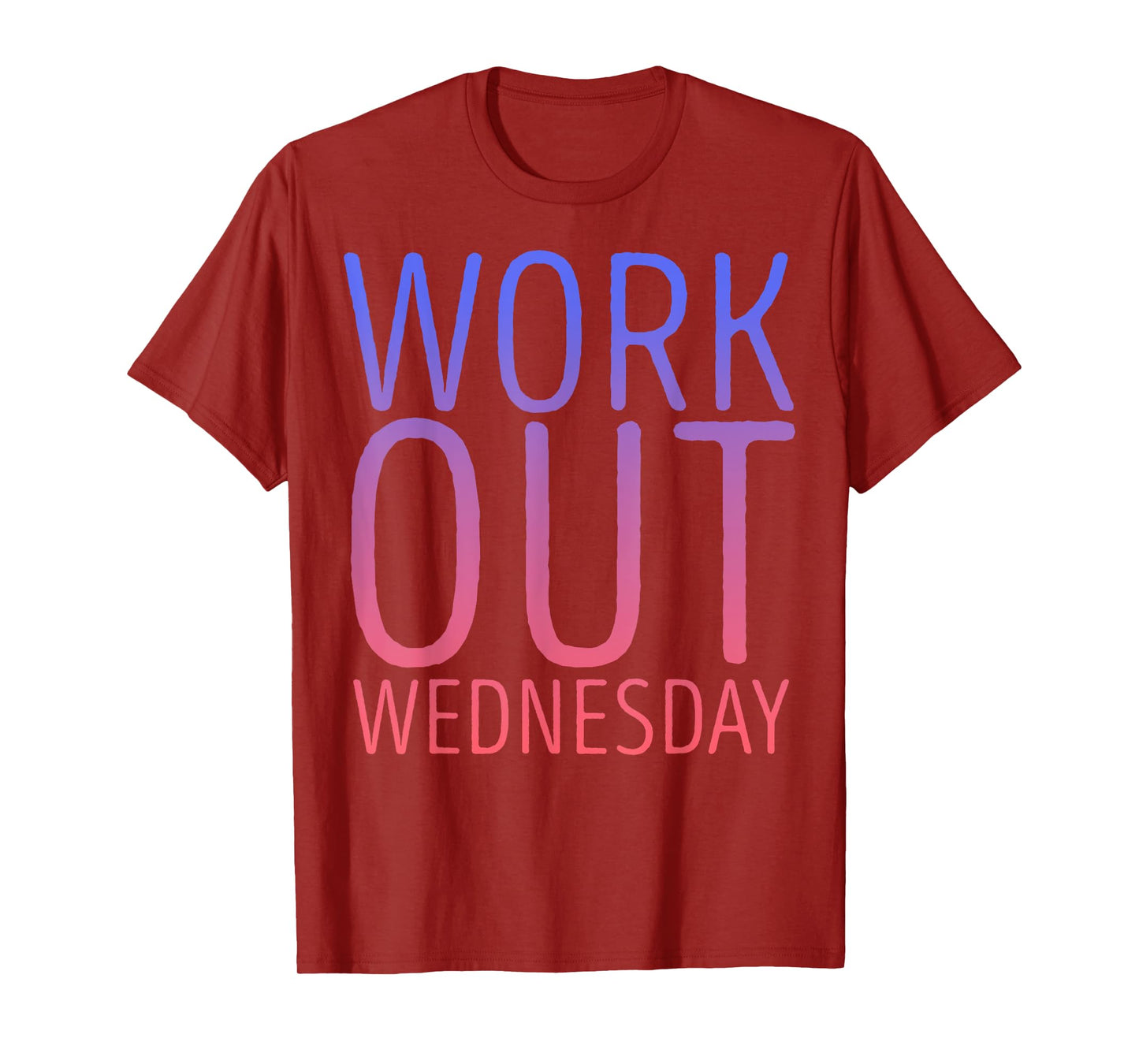 Workout Wednesday Purple Pink Gradient T-Shirt