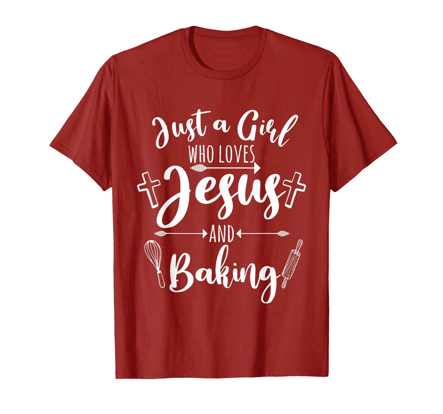 Funny Baking Baker Gift For Women Cool Jesus Christian Bake T-Shirt