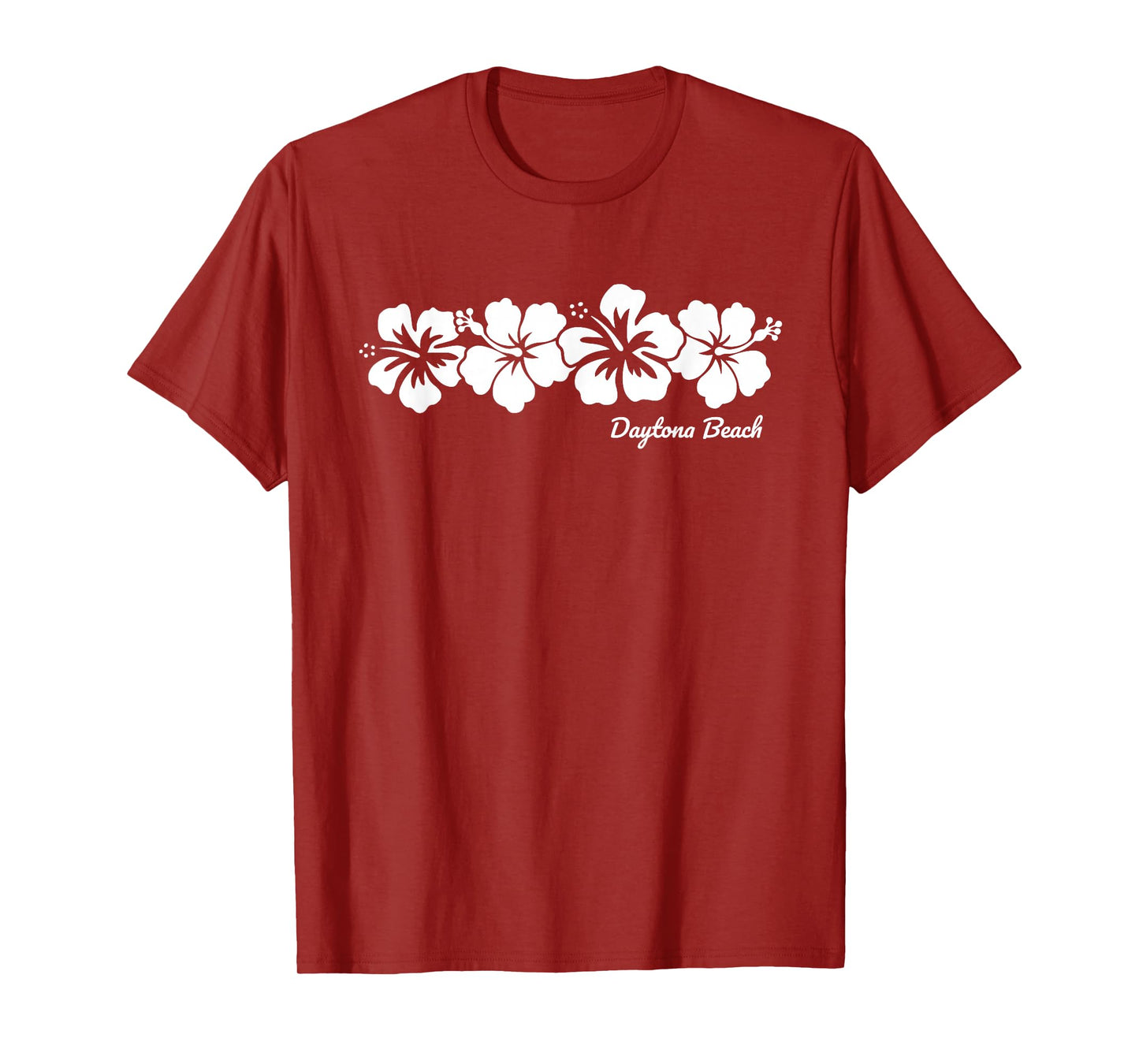 Daytona Beach Florida Hibiscus Flower Souvenir Mens Womens T-Shirt
