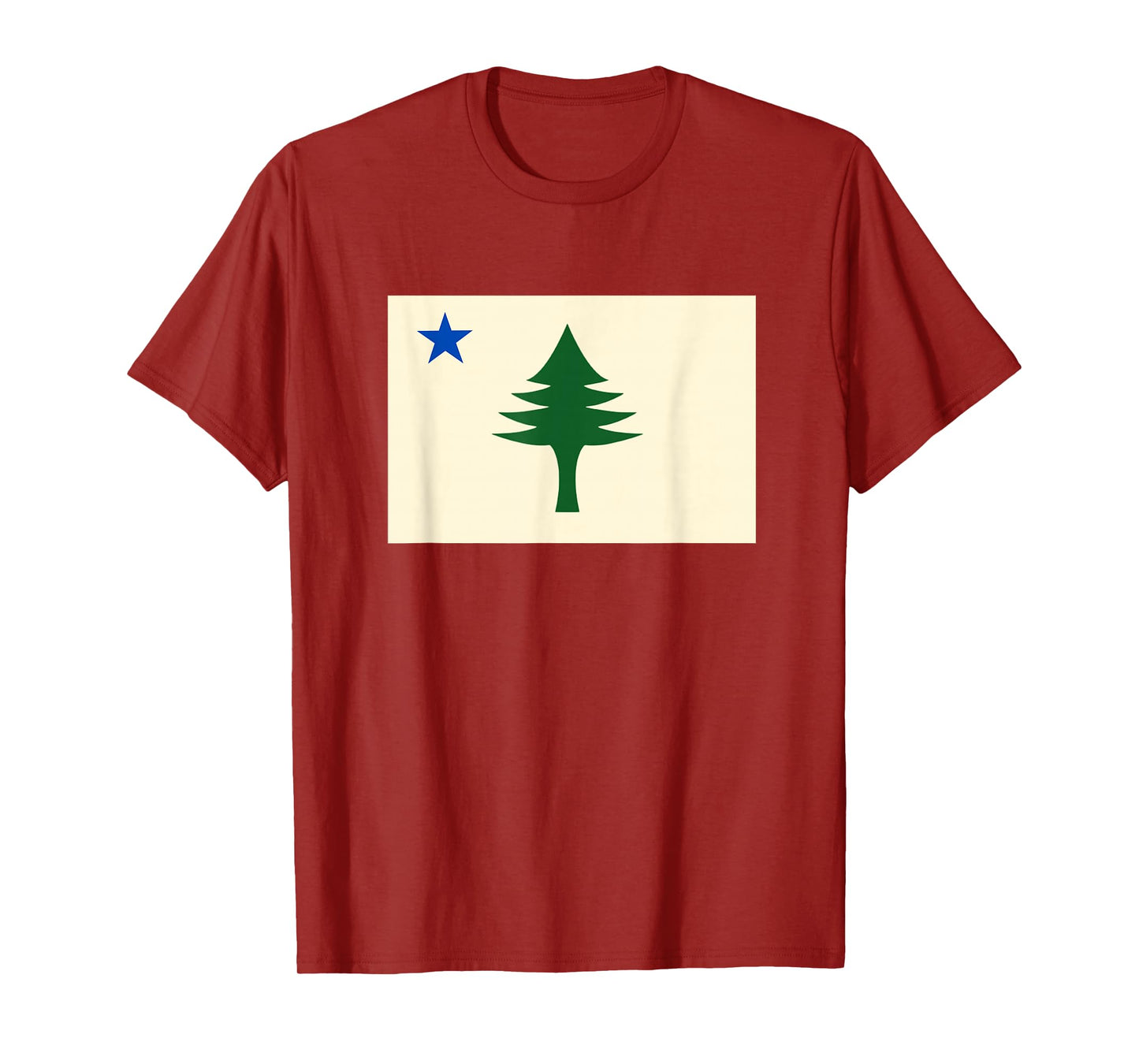 Flag of Maine Shirt 1901 Maine State Flag Pine Tree State T-Shirt