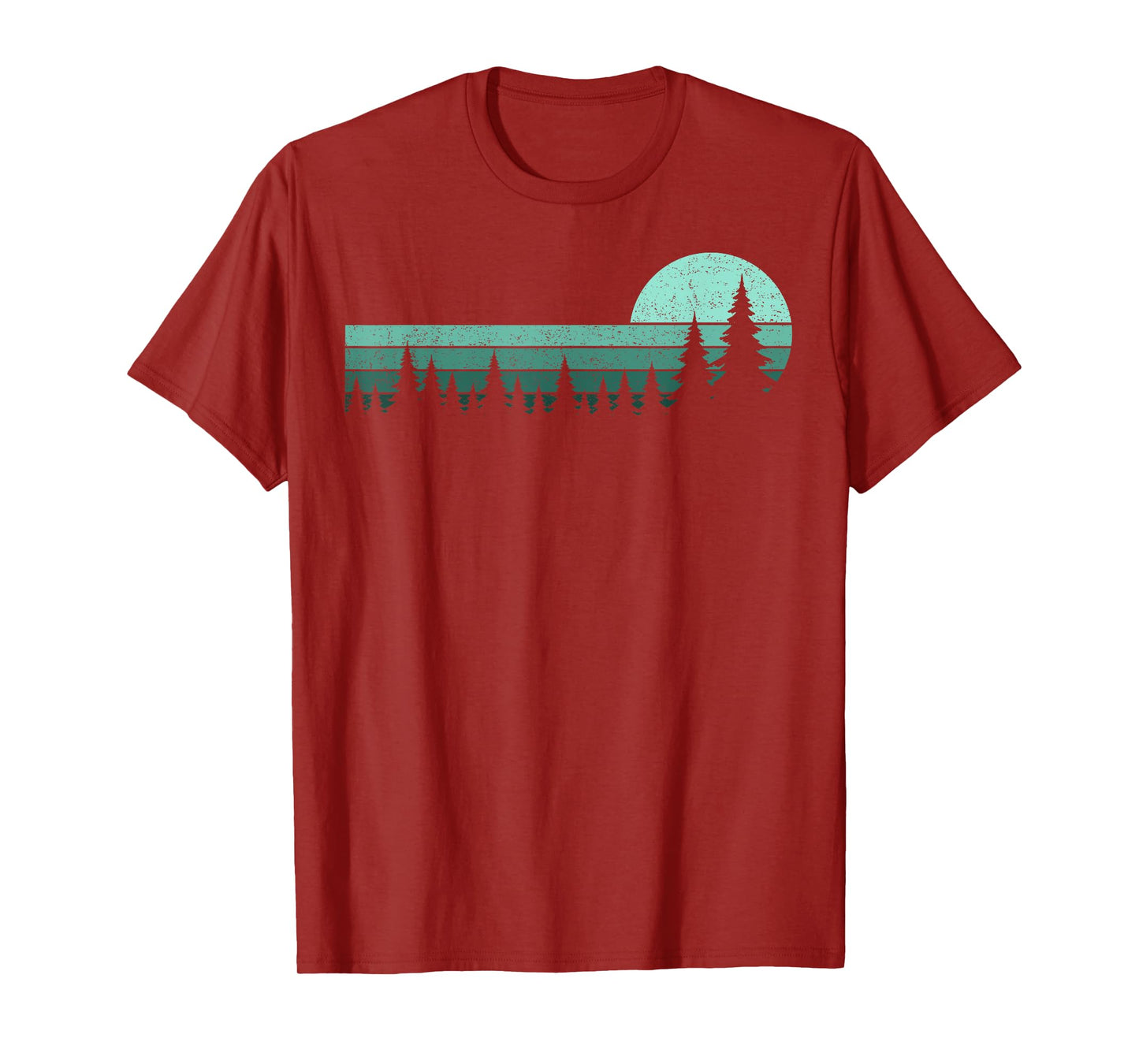 Trees Wildlife Nature Vintage Forest Pine Trees Men Women T-Shirt