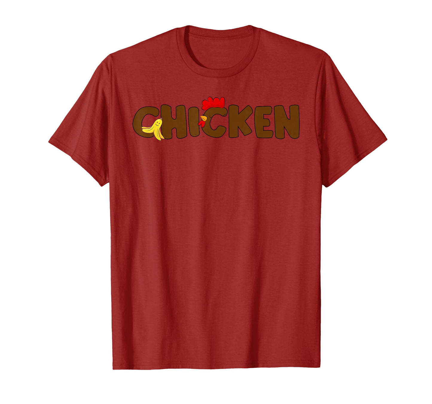 Funny Chicken & Banana Halloween Couples Family Costume 2025 T-Shirt